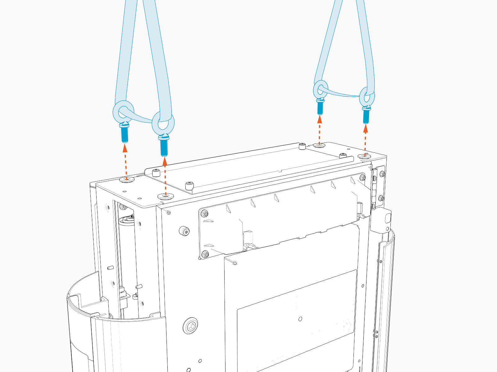 Technical illustration depicts the procedural step.