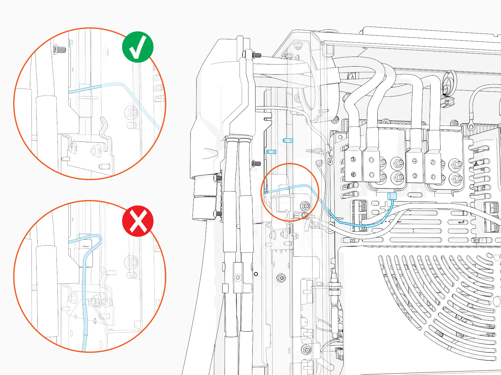 Technical illustration depicts the procedural step.