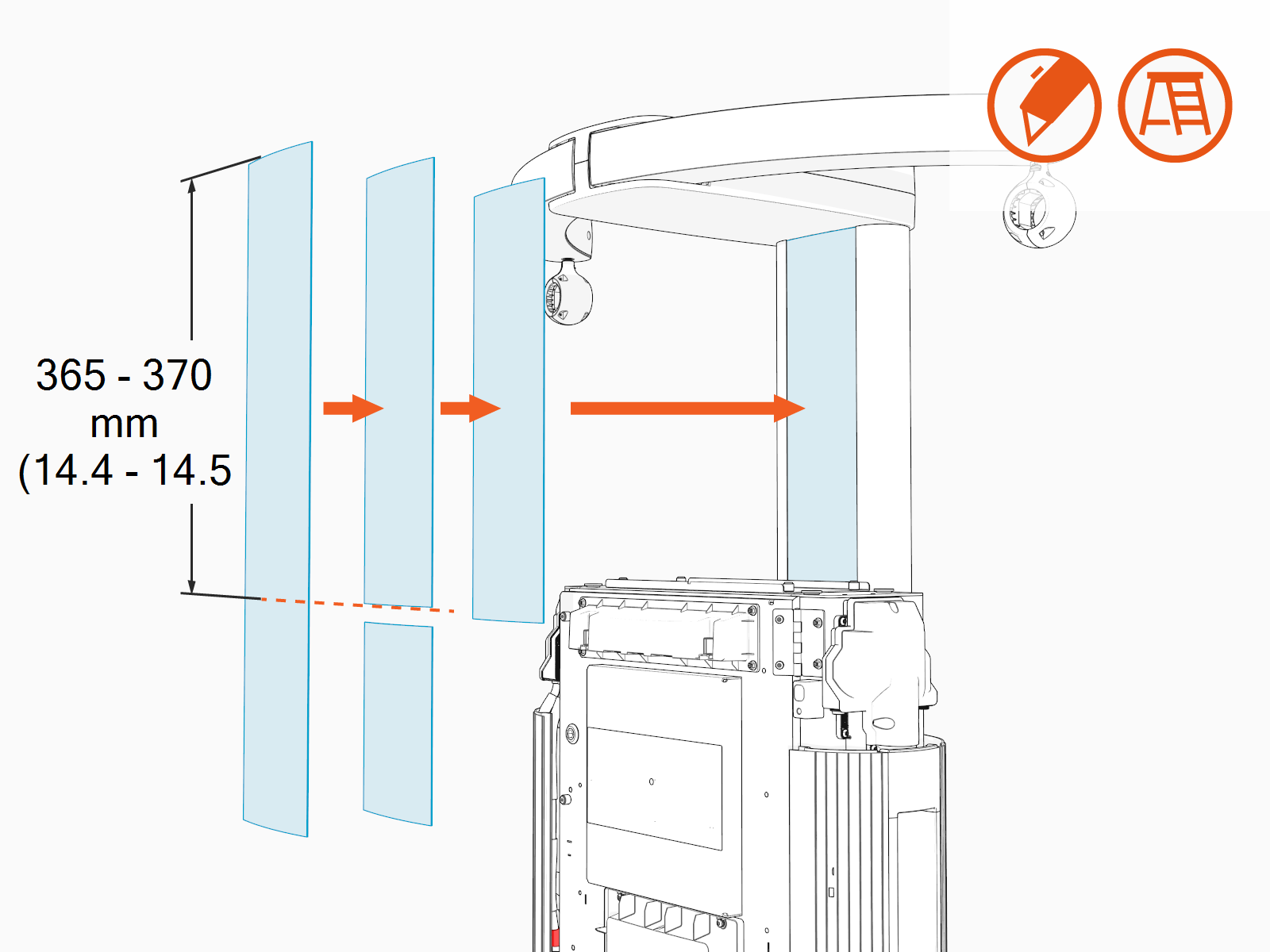 Technical illustration depicts the procedural step.