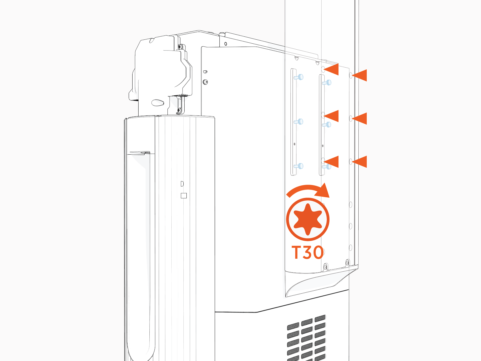 Technical illustration depicts the procedural step.