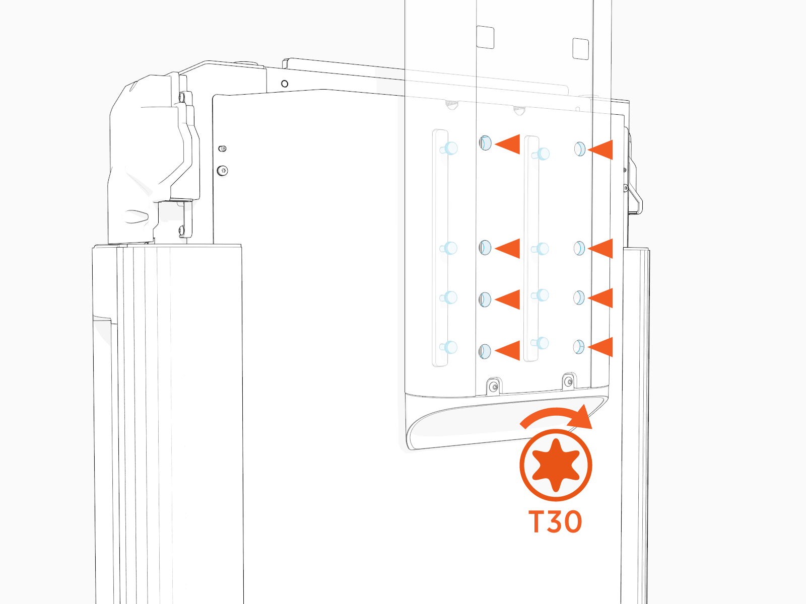 Technical illustration depicts the procedural step.