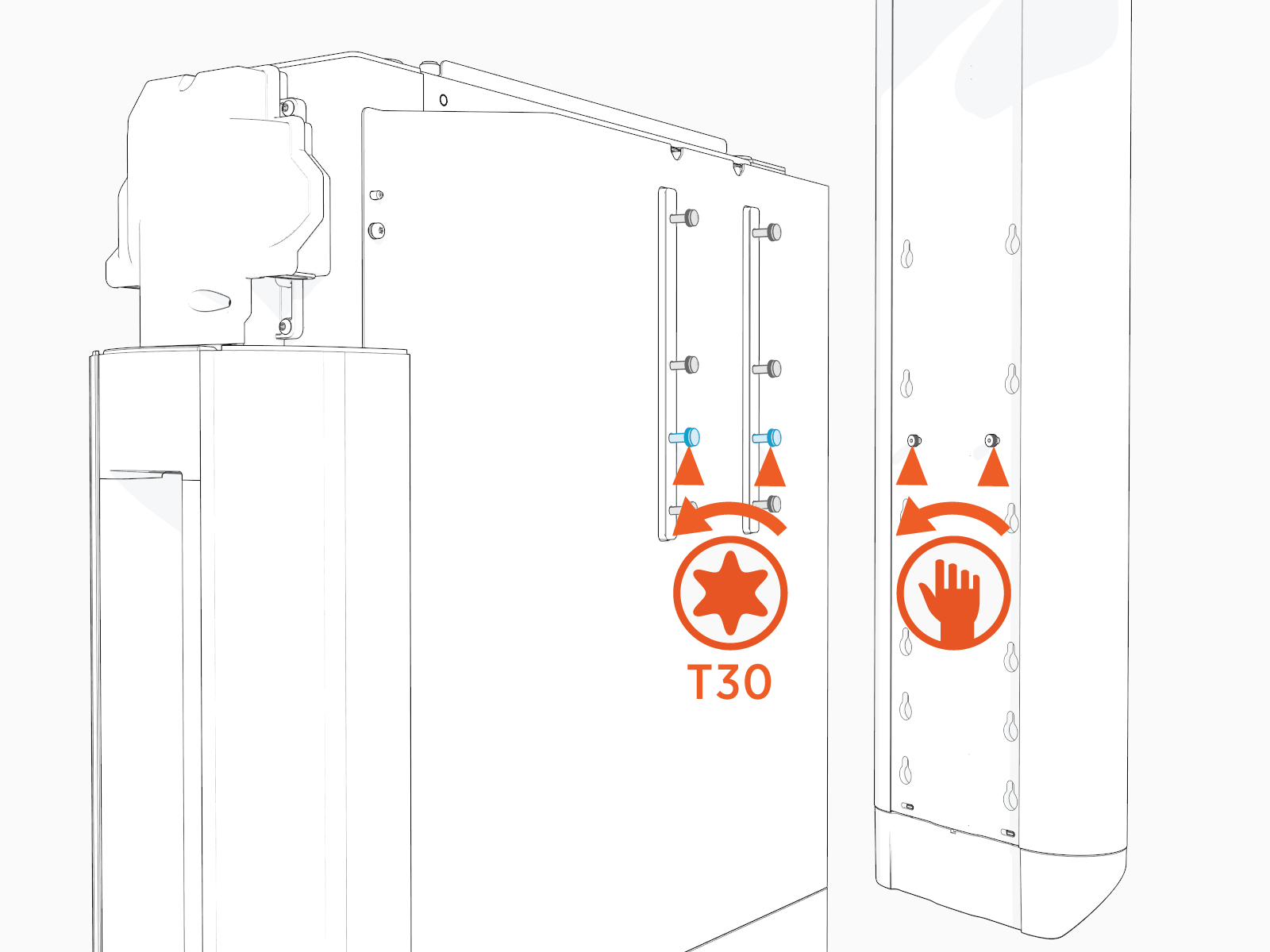 Technical illustration depicts the procedural step.