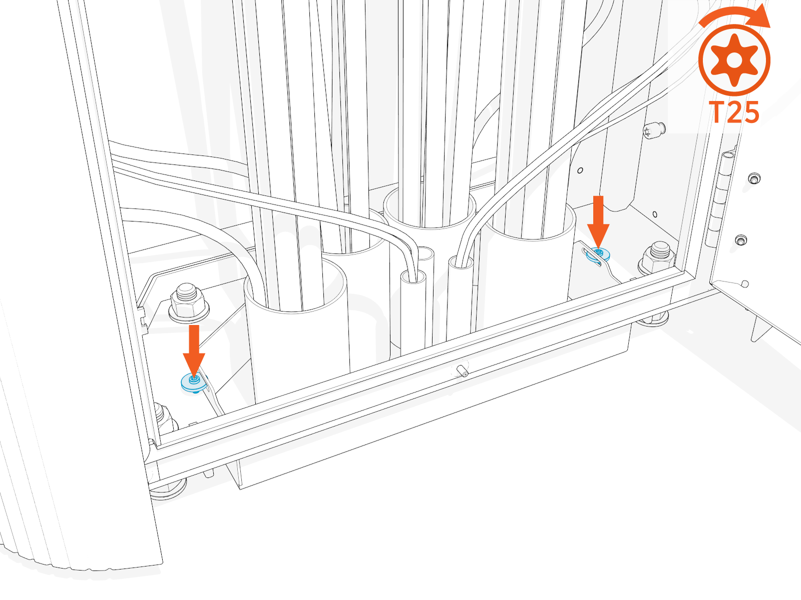 Technical illustration depicts the procedural step.