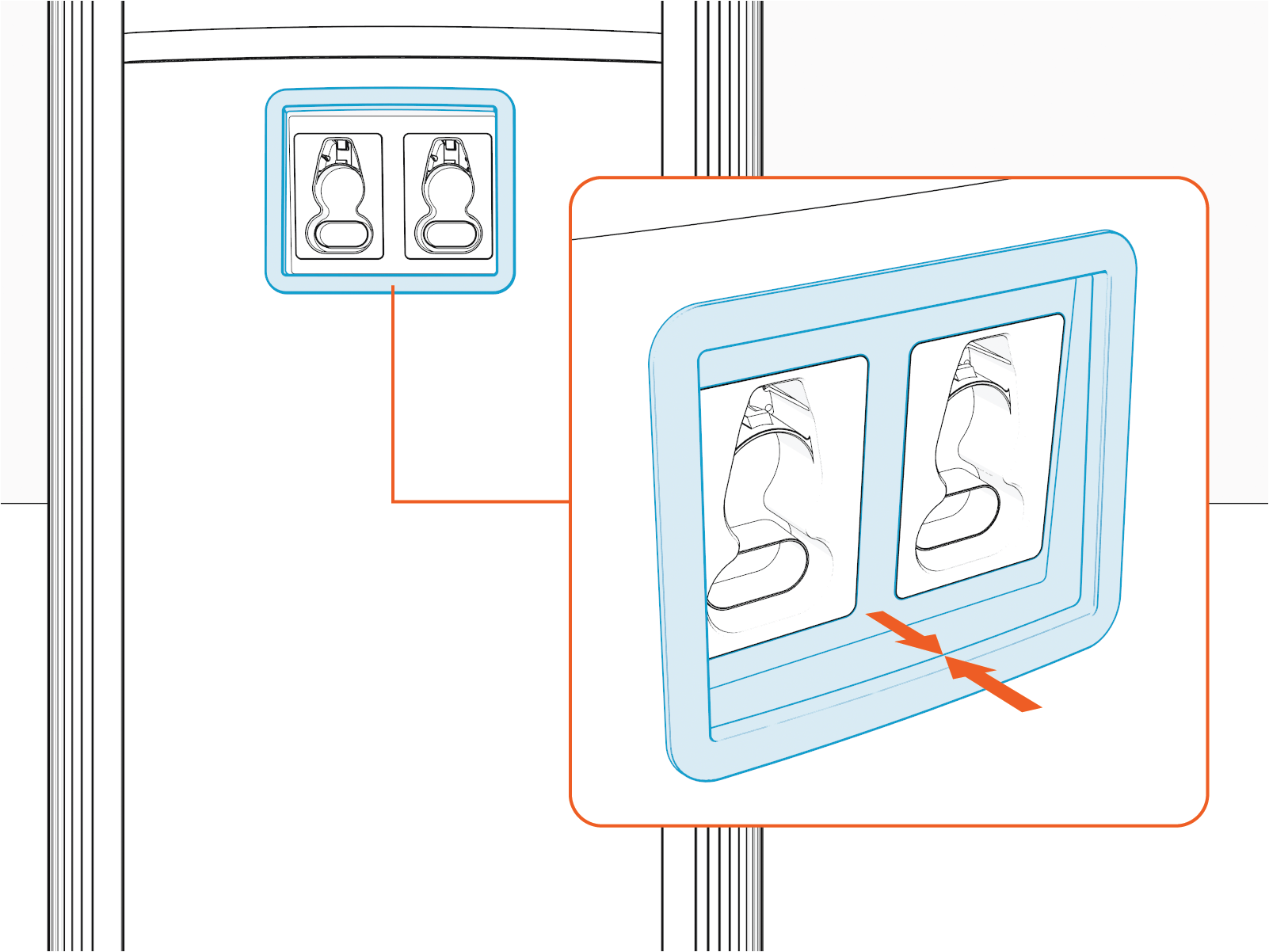 Technical illustration depicts the procedural step.
