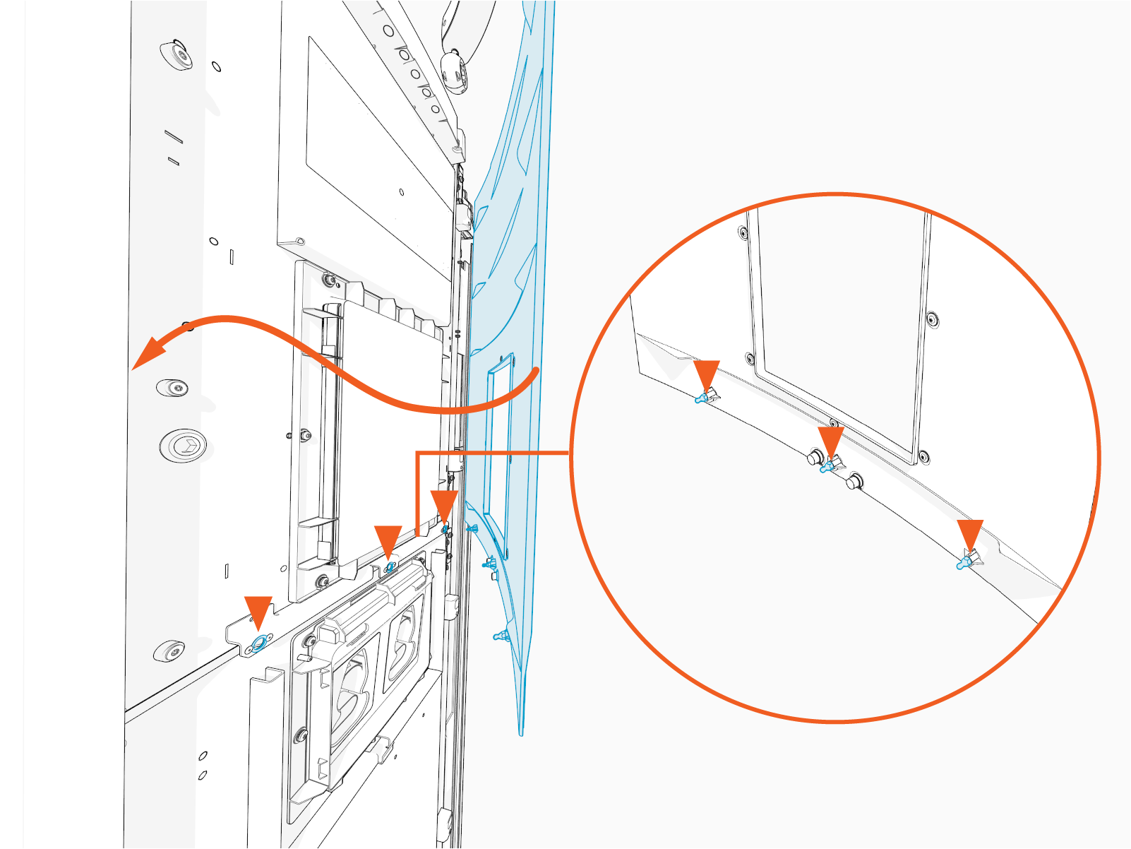 Technical illustration depicts the procedural step.