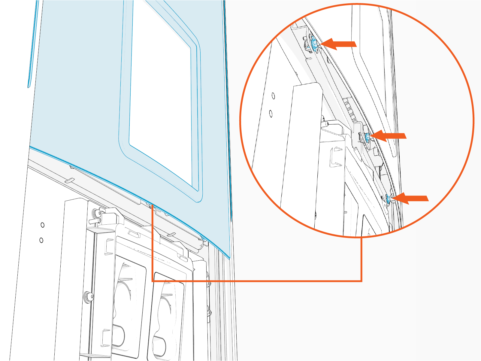 Technical illustration depicts the procedural step.