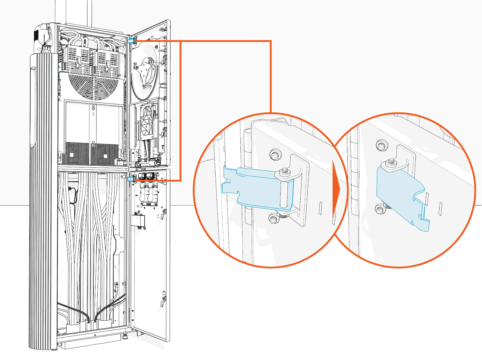 Technical illustration depicts the procedural step.
