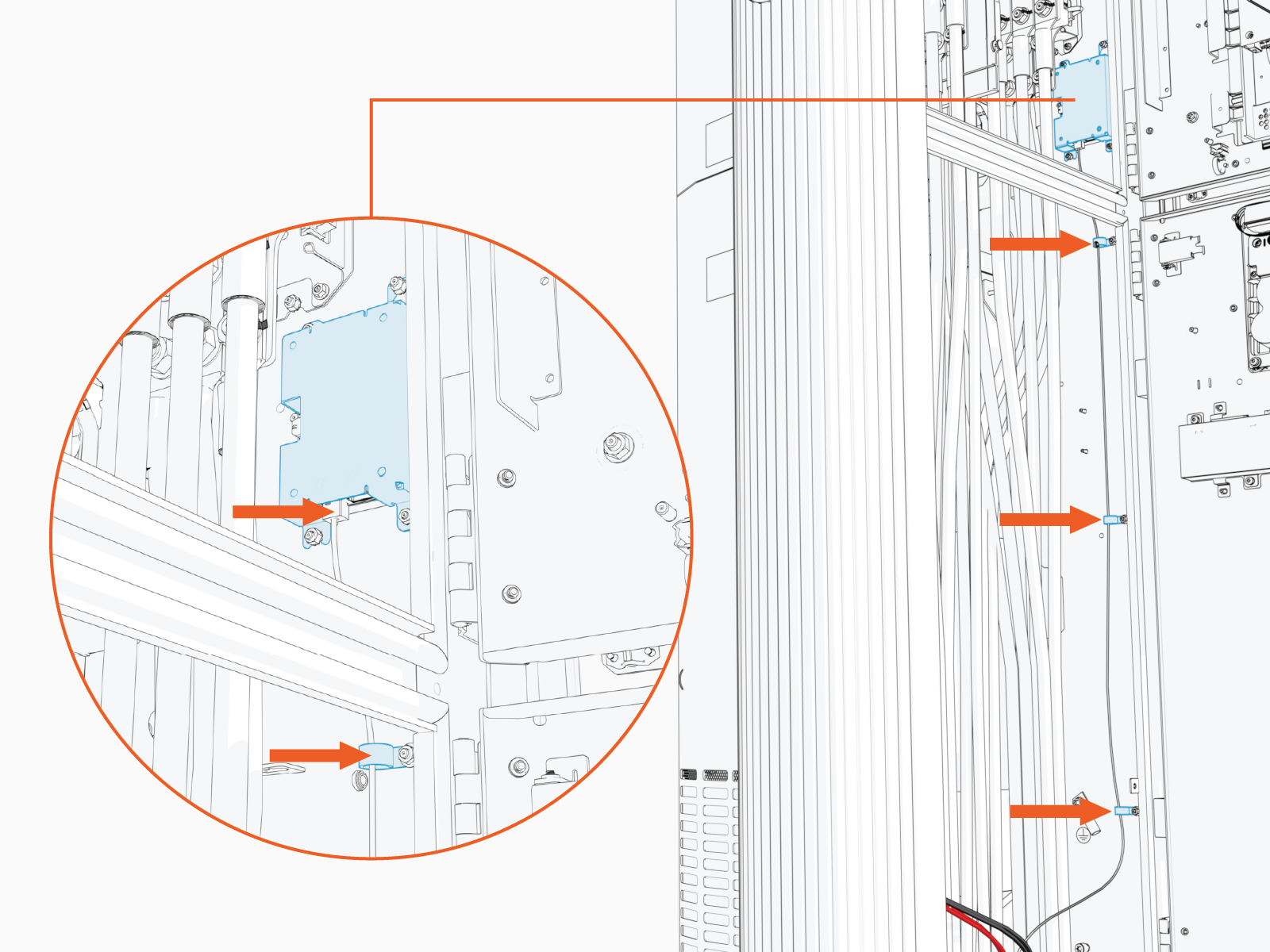 Technical illustration depicts the procedural step.