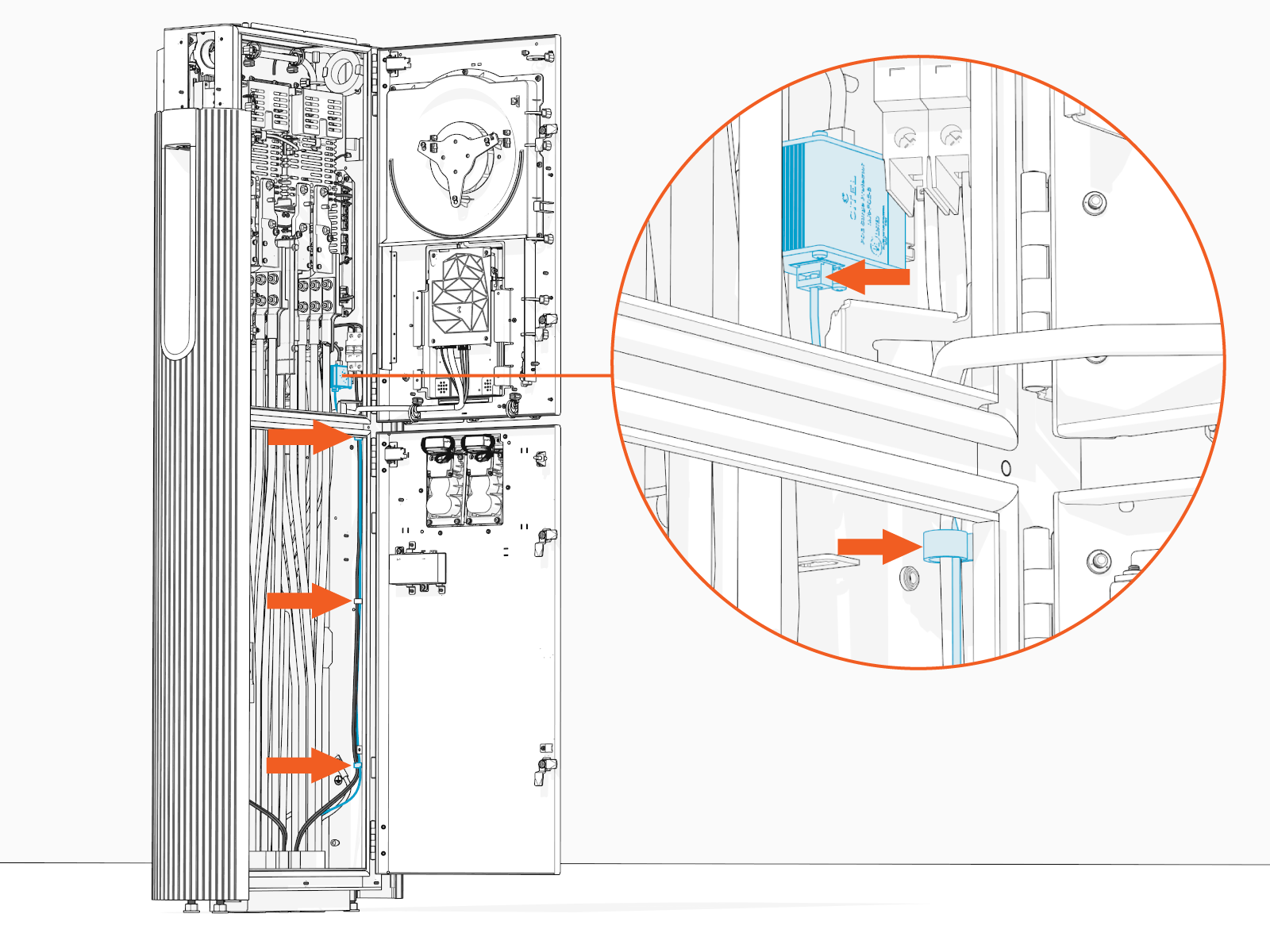 Technical illustration depicts the procedural step.