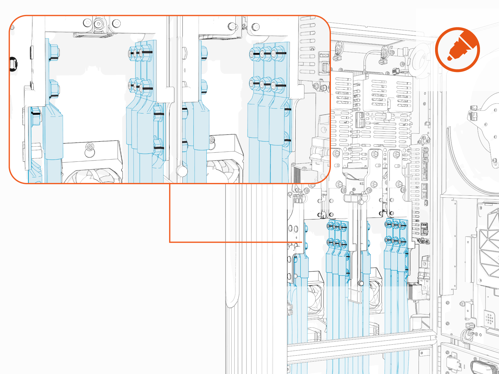 Technical illustration depicts the procedural step.