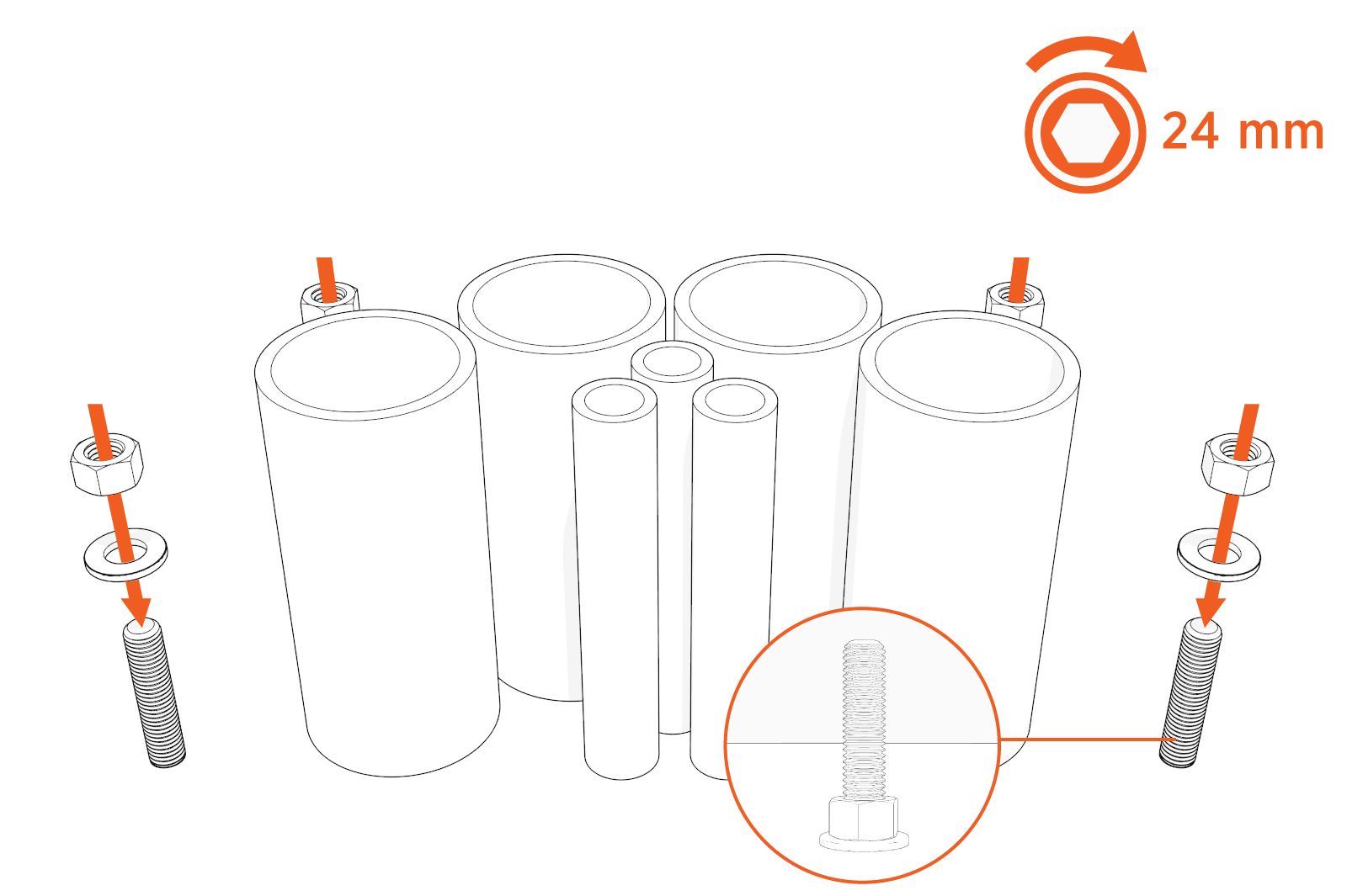 Technical illustration depicts the procedural step.