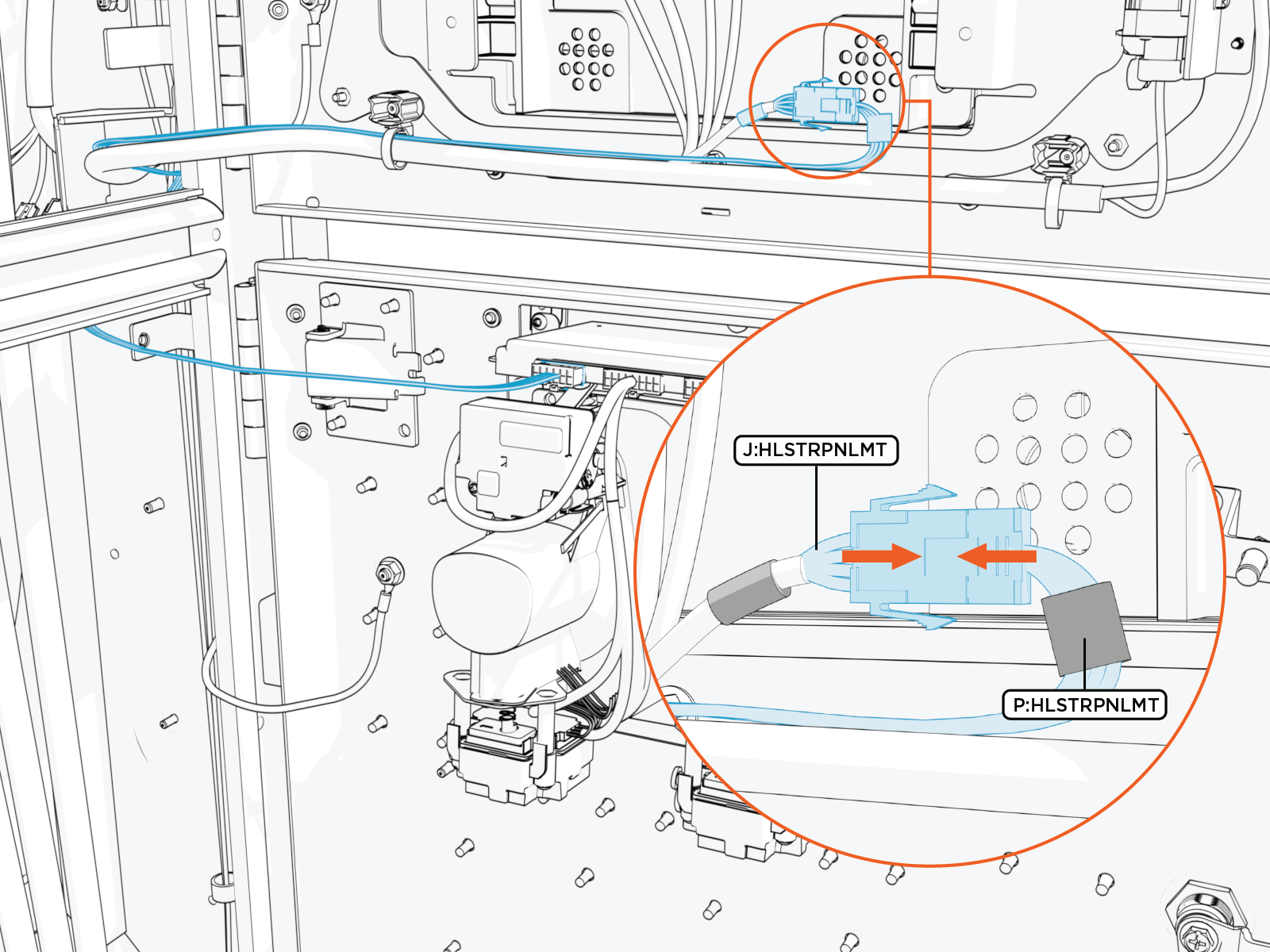 Technical illustration depicts the procedural step.