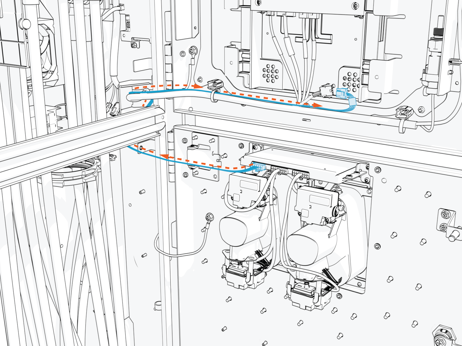 Technical illustration depicts the procedural step.