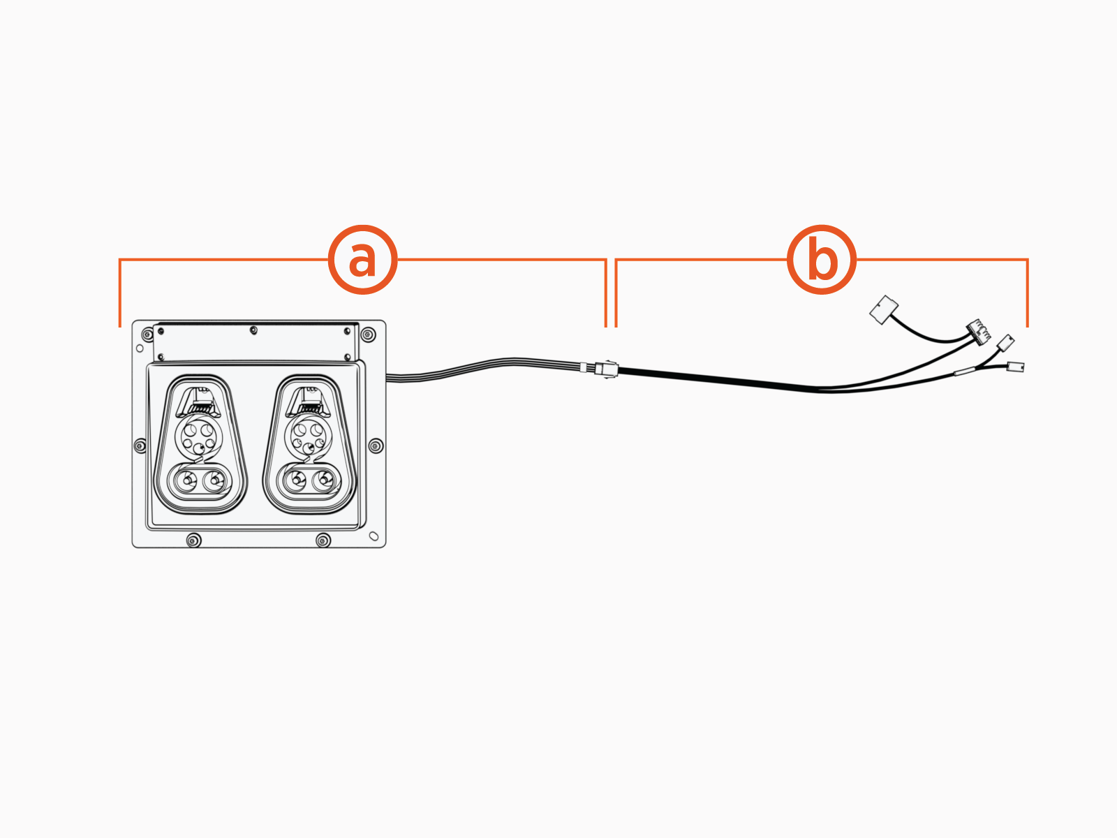 Technical illustration depicts the procedural step.Labeled diagram of product, tools or parts.