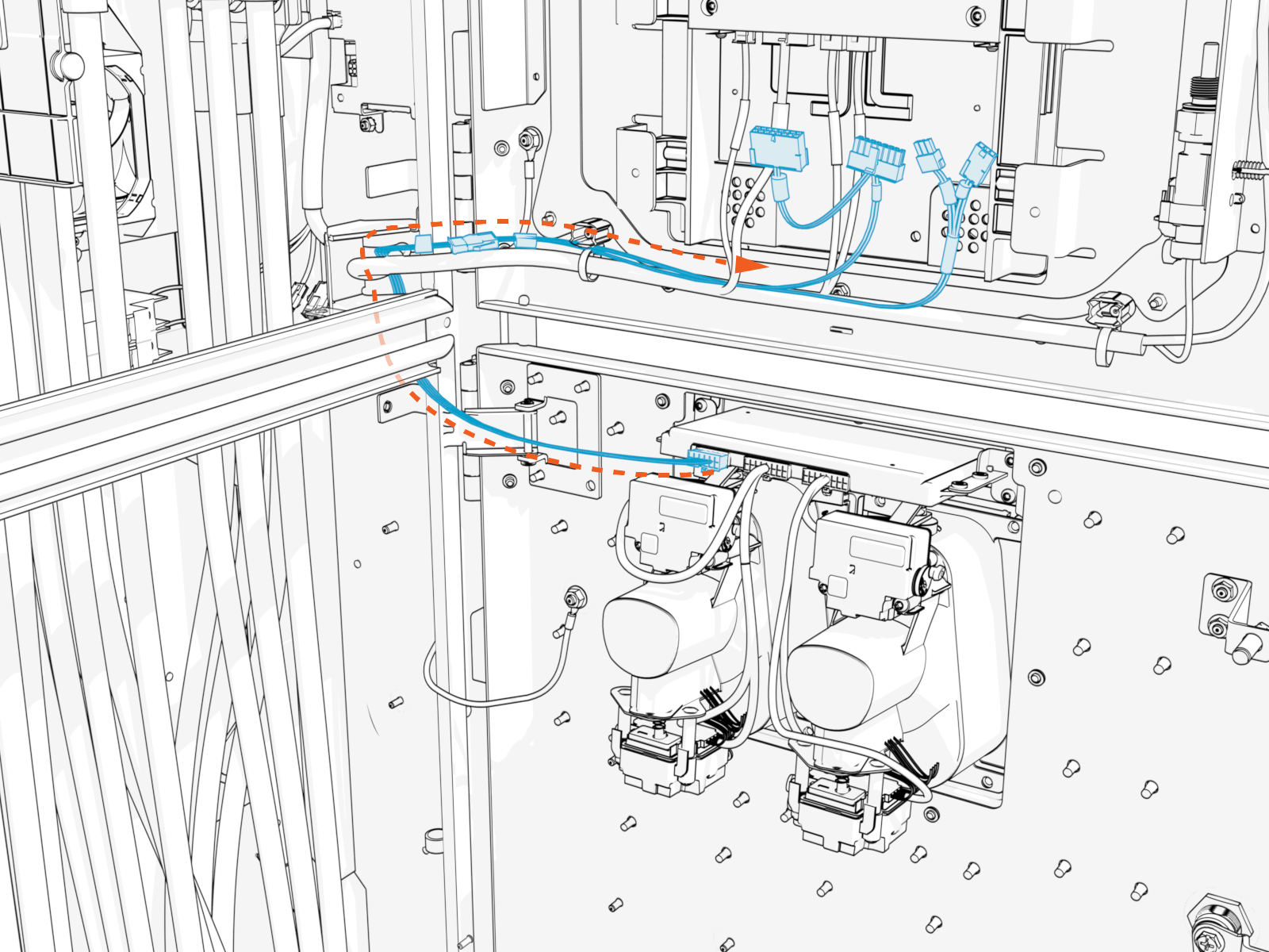 Technical illustration depicts the procedural step.