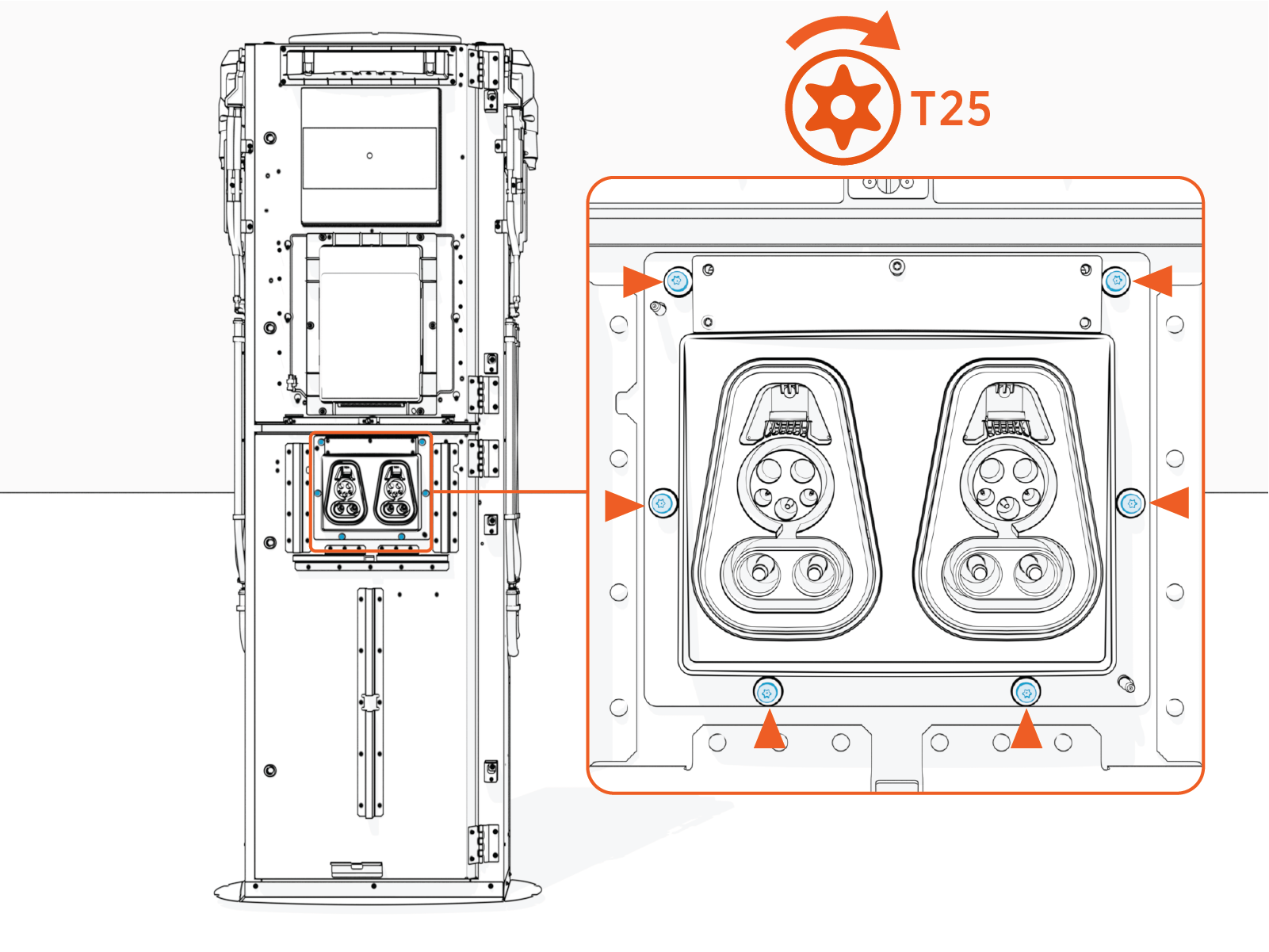 Technical illustration depicts the procedural step.