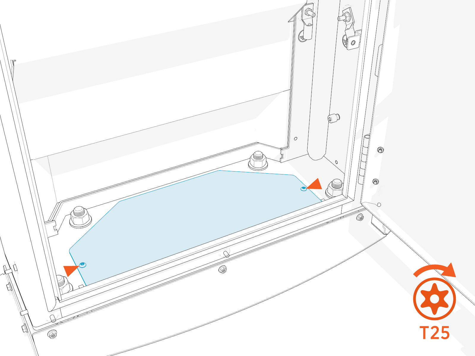 Technical illustration depicts the procedural step.