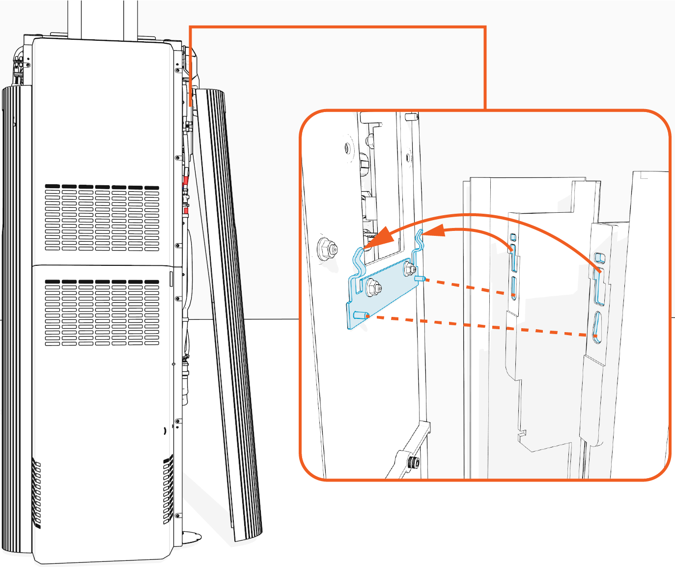 Technical illustration depicts the procedural step.