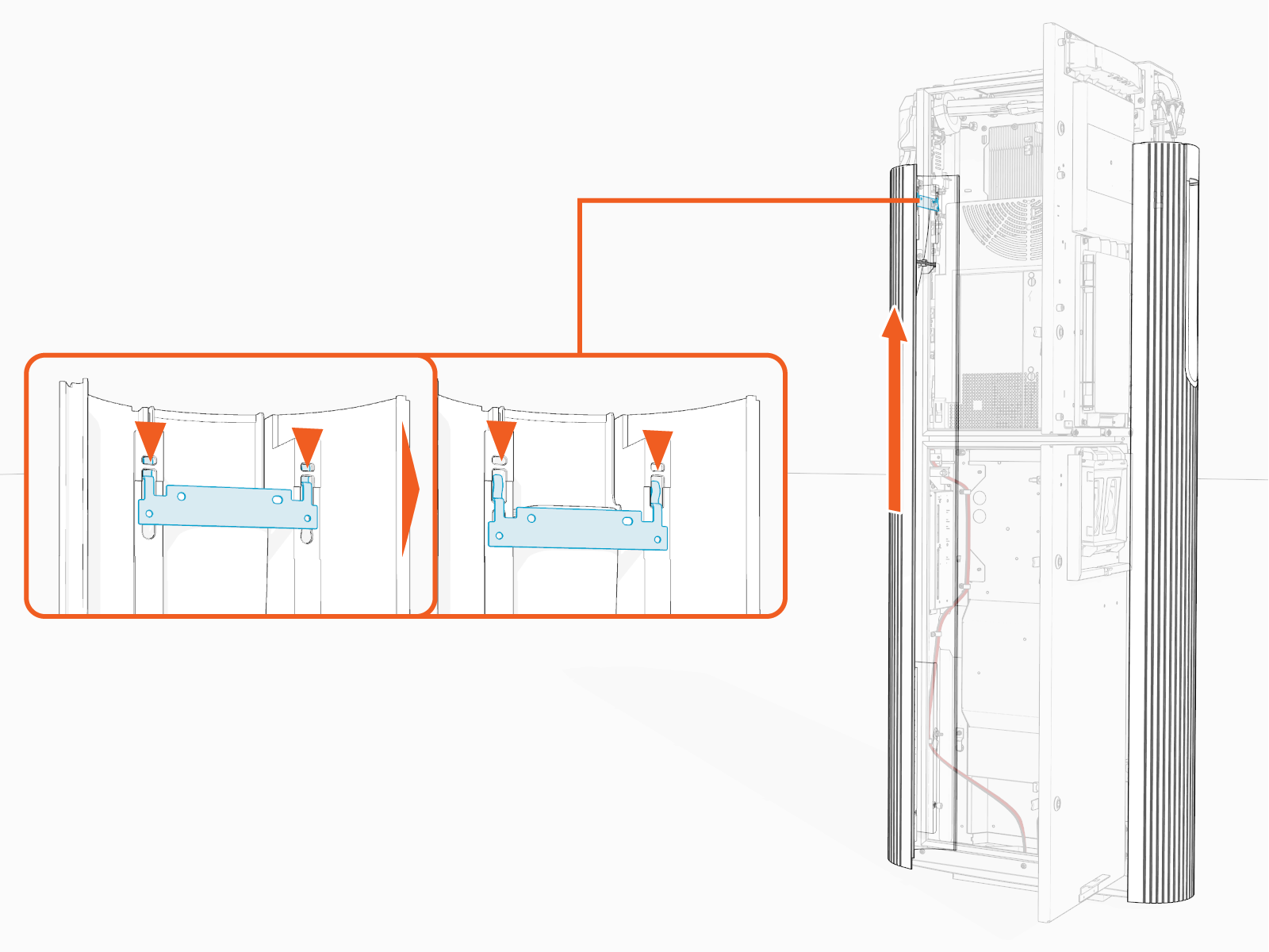Technical illustration depicts the procedural step.
