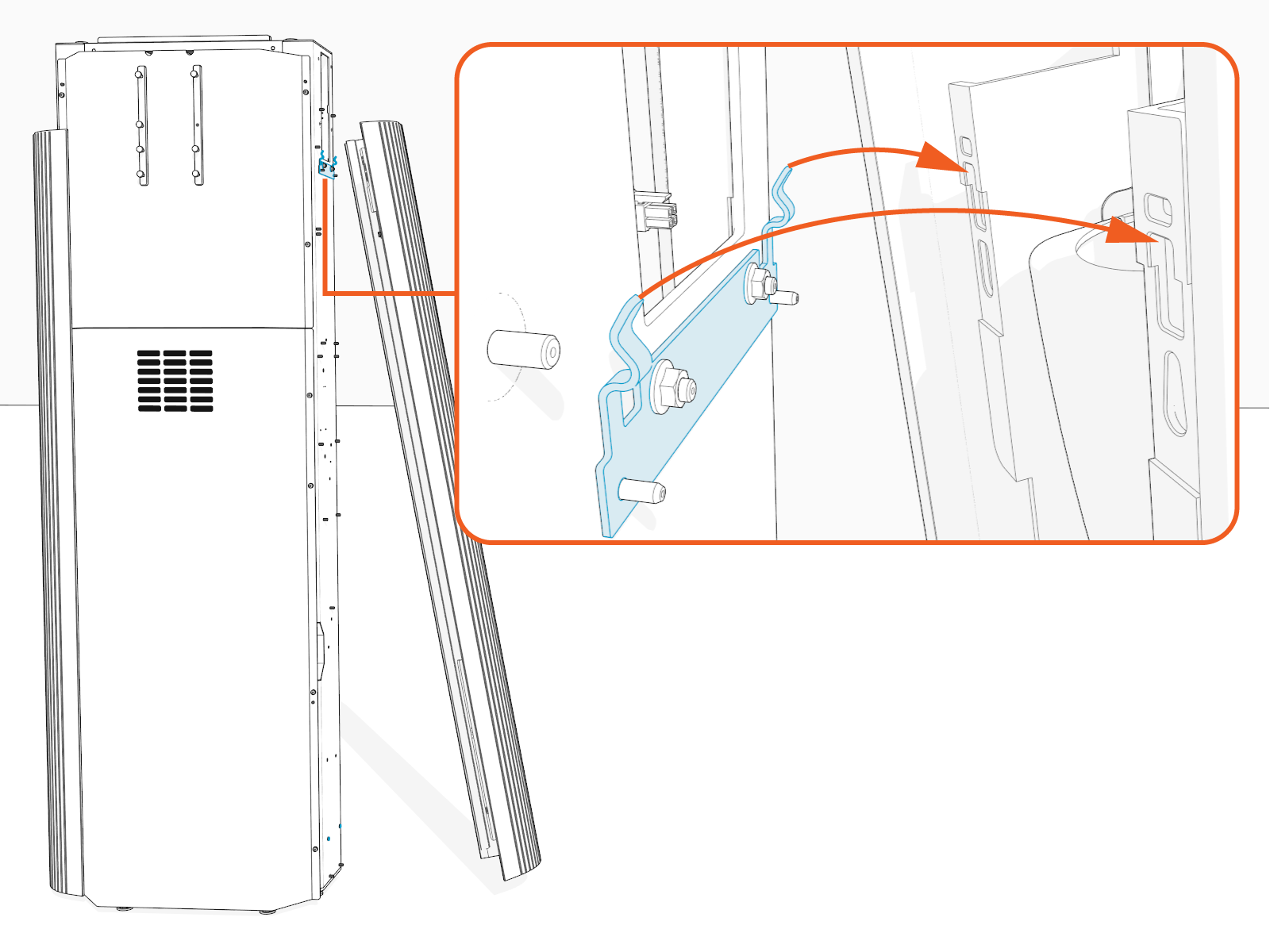 Technical illustration depicts the procedural step.