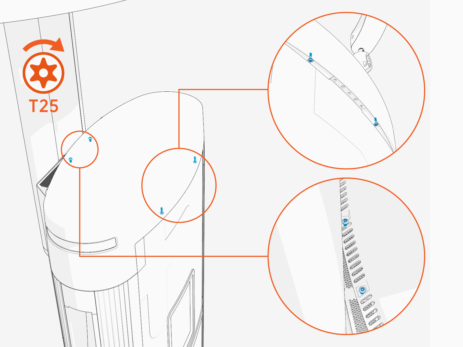 Technical illustration depicts the procedural step.
