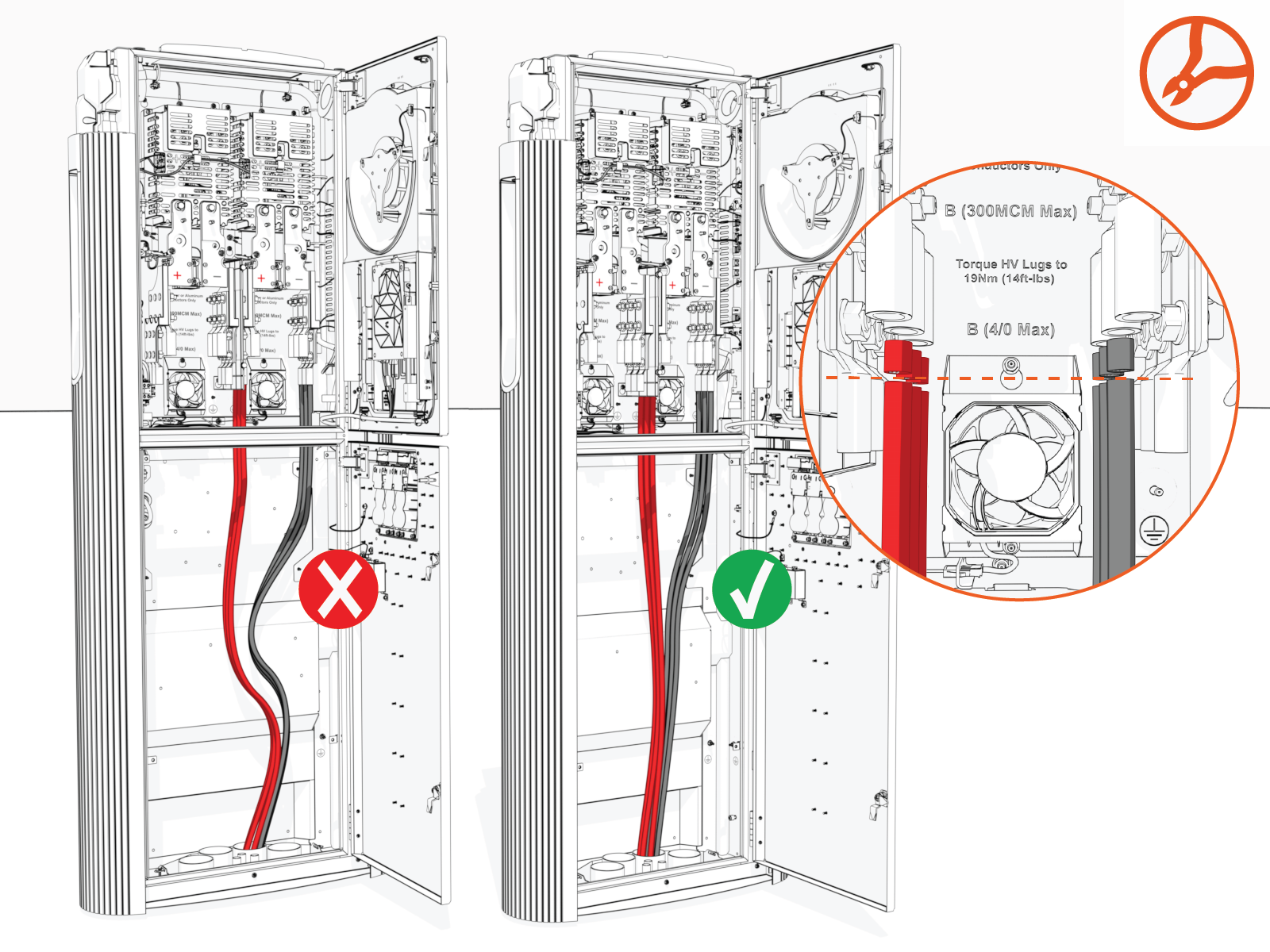 Technical illustration depicts the procedural step.