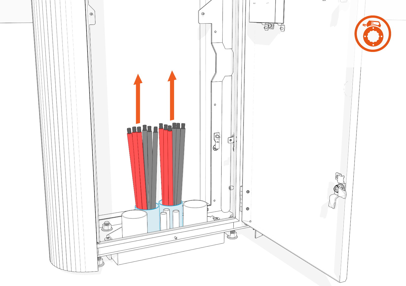Technical illustration depicts the procedural step.