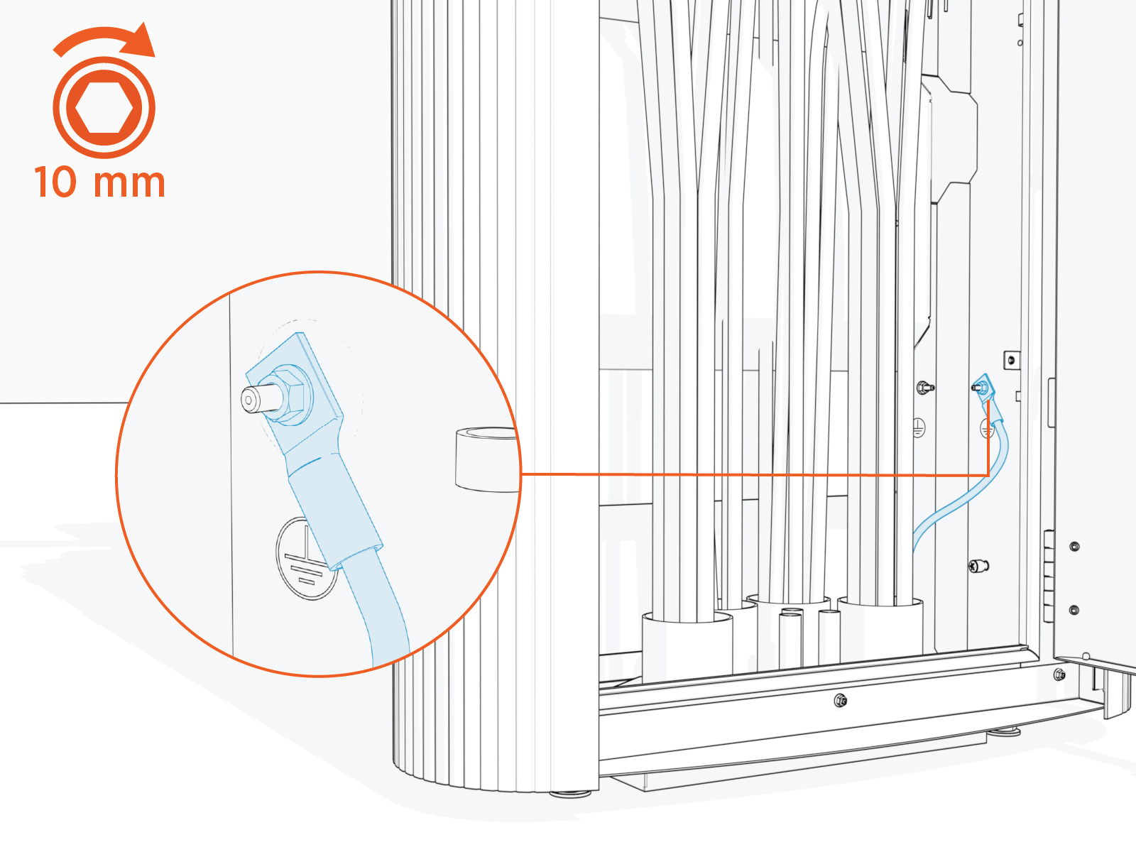 Technical illustration depicts the procedural step.