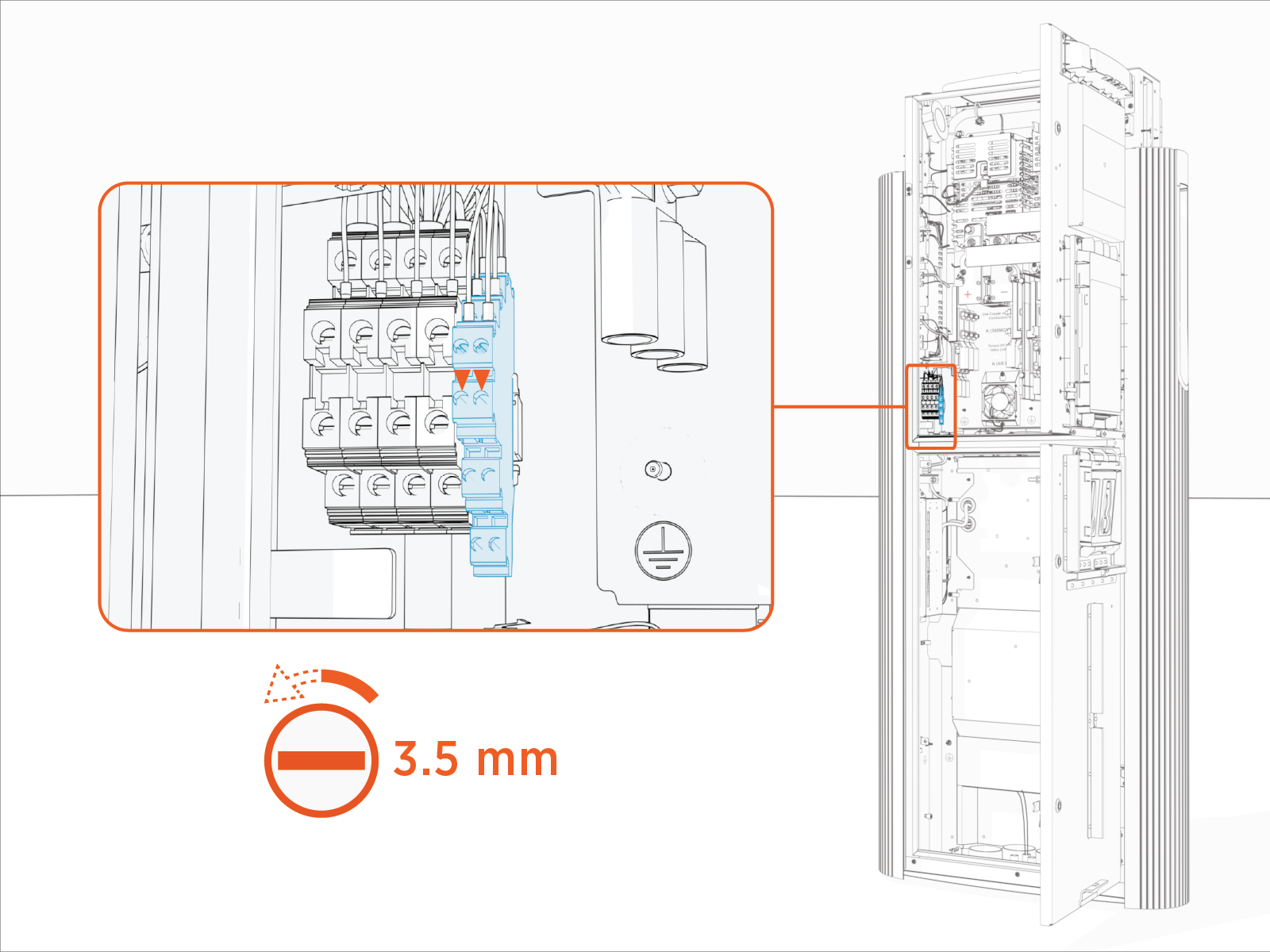 Technical illustration depicts the procedural step.