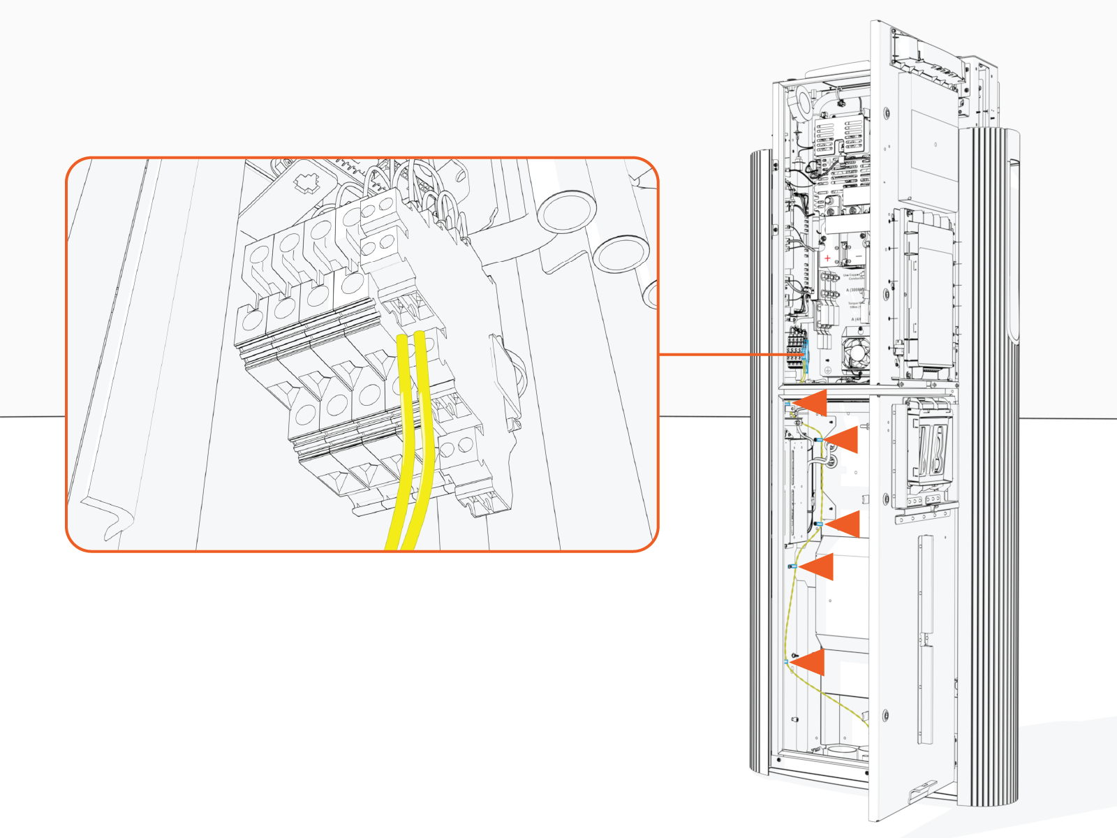 Technical illustration depicts the procedural step.