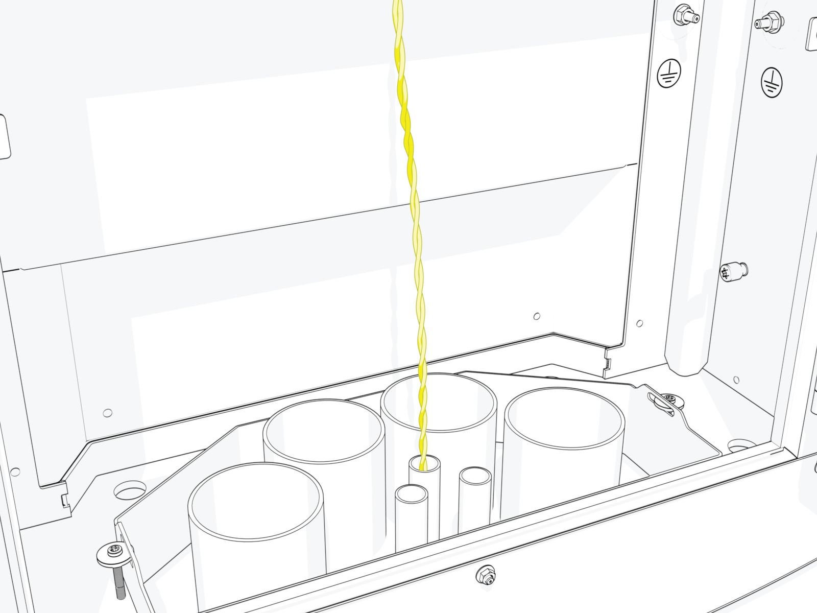 Technical illustration depicts the procedural step.