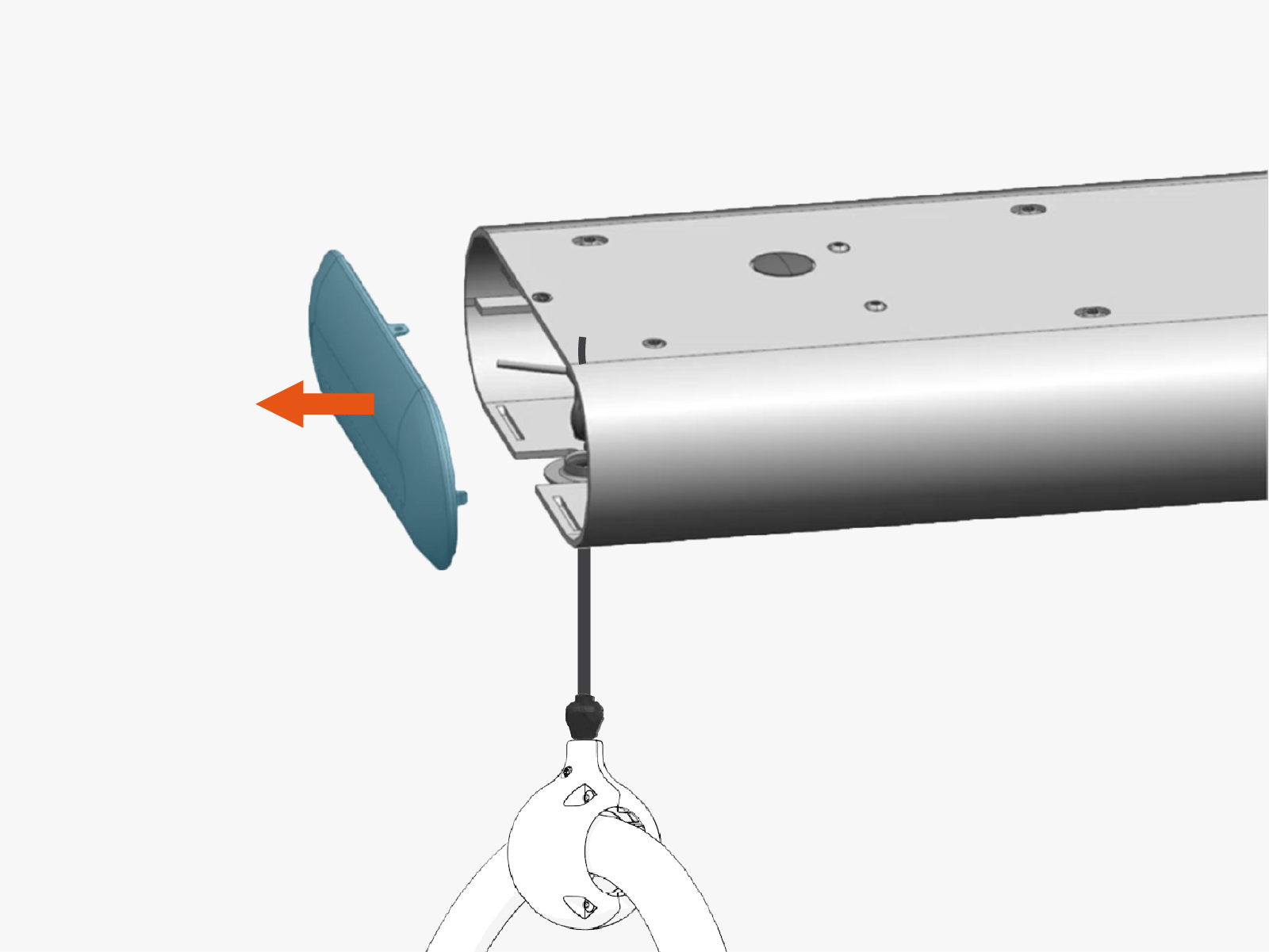Technical illustration depicts the procedural step.