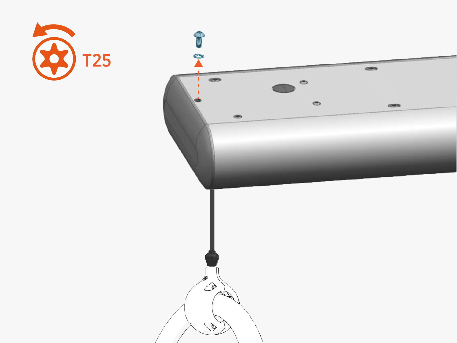 Technical illustration depicts the procedural step.