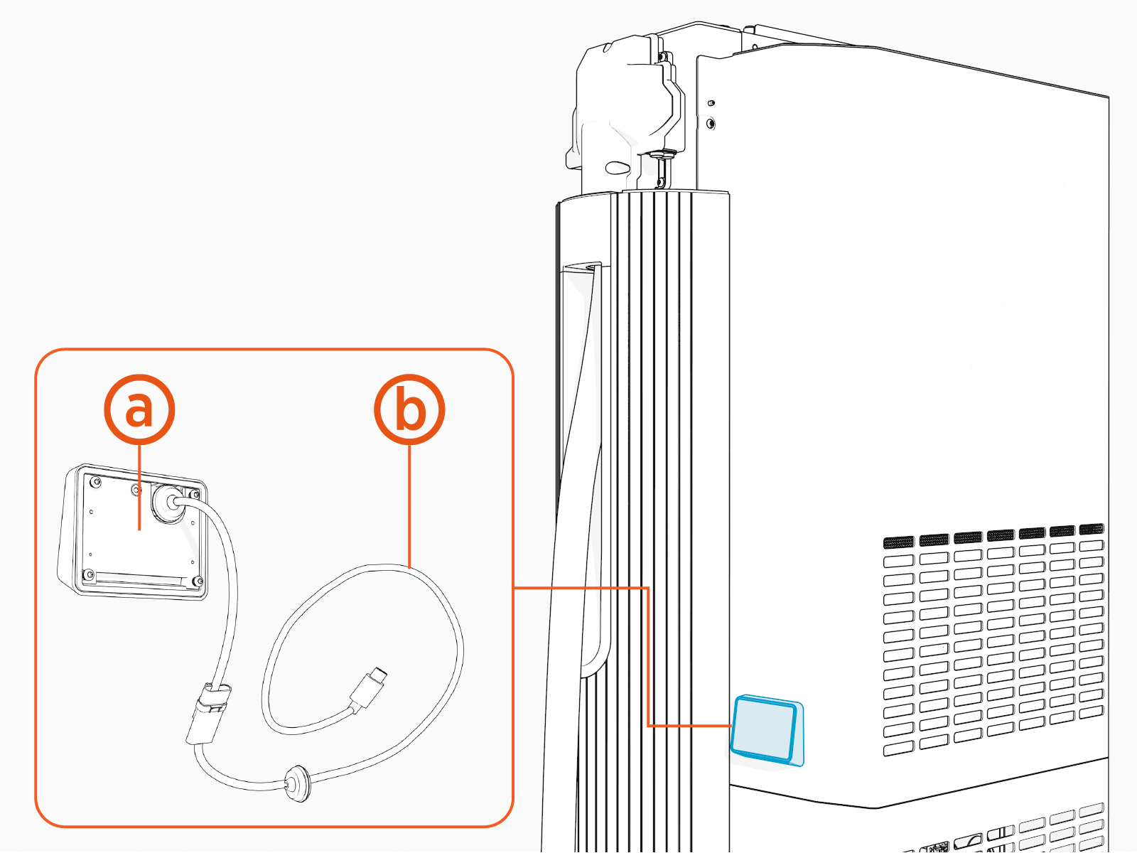 Labeled diagram of product, tools or parts.