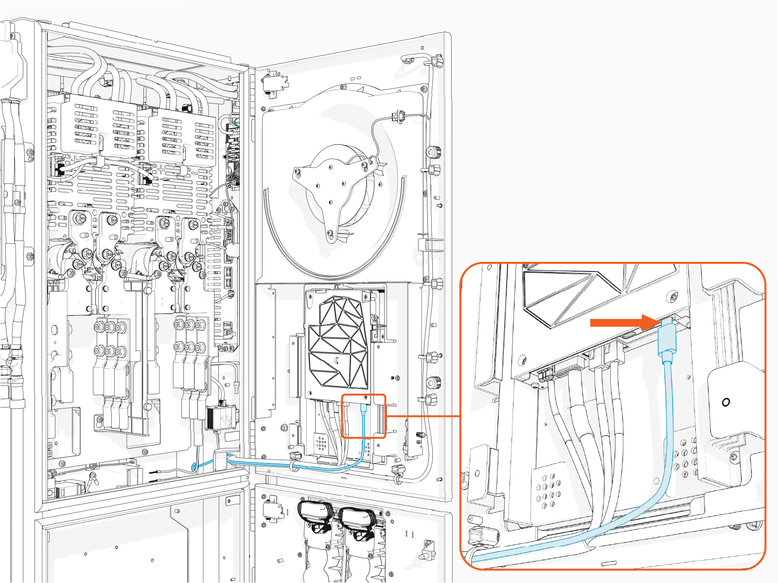 Technical illustration depicts the procedural step.