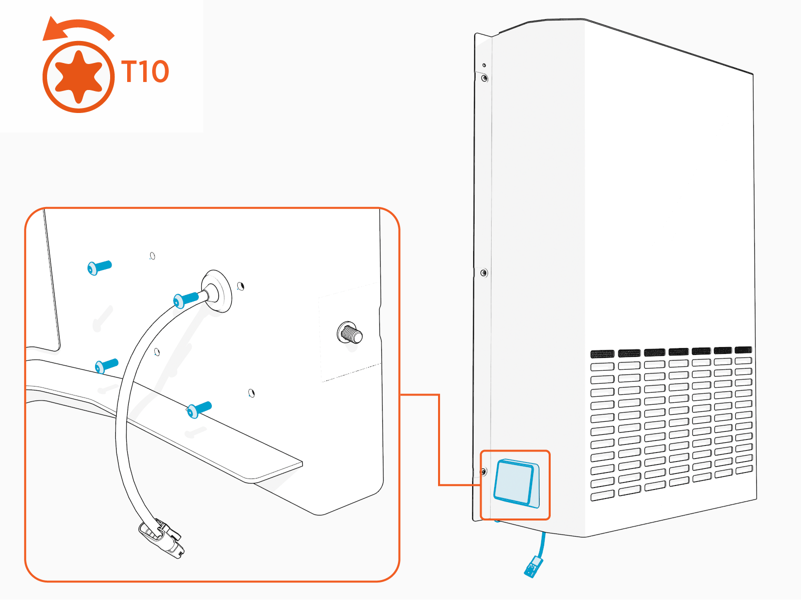 Technical illustration depicts the procedural step.