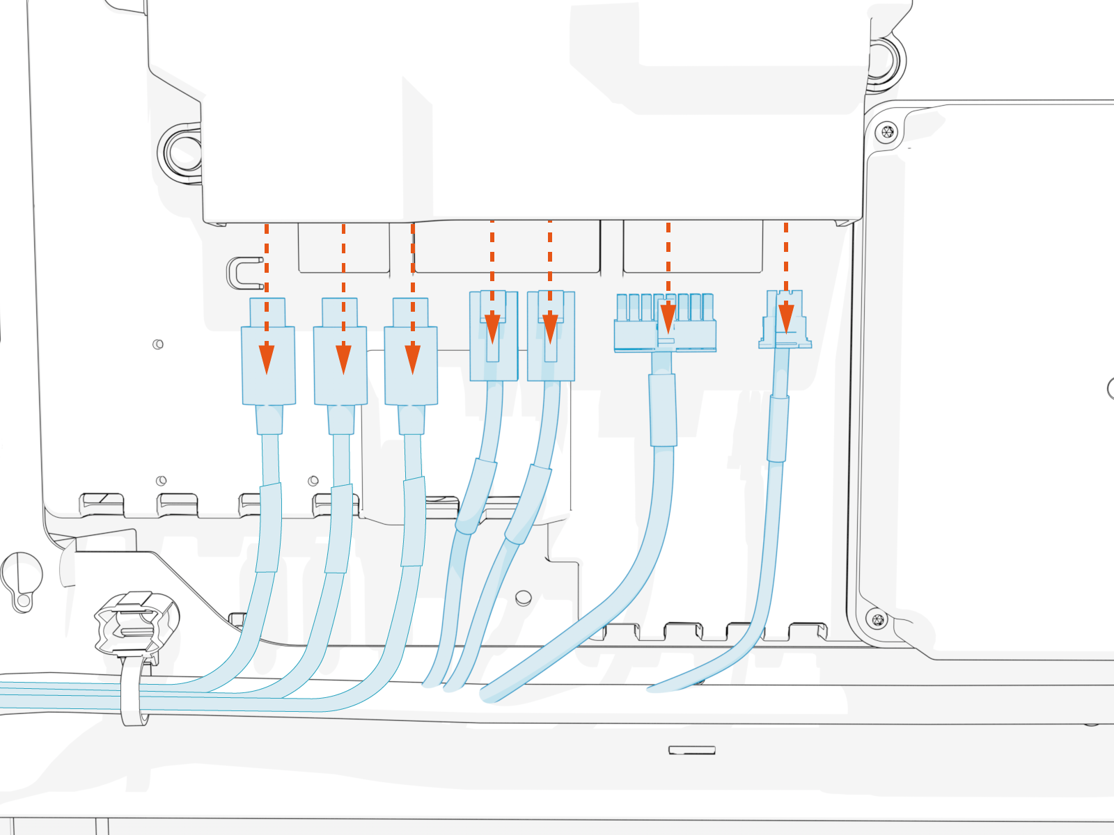 Technical illustration depicts the procedural step.