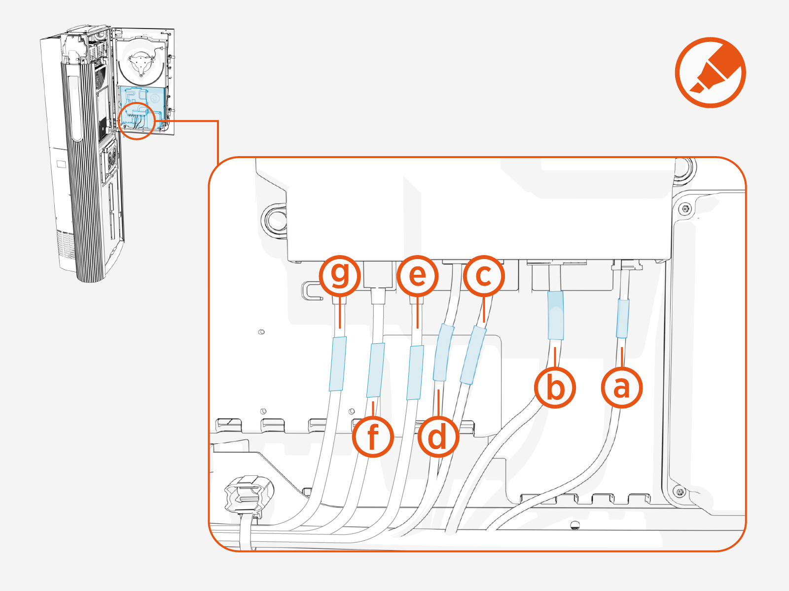 Technical illustration depicts the procedural step.