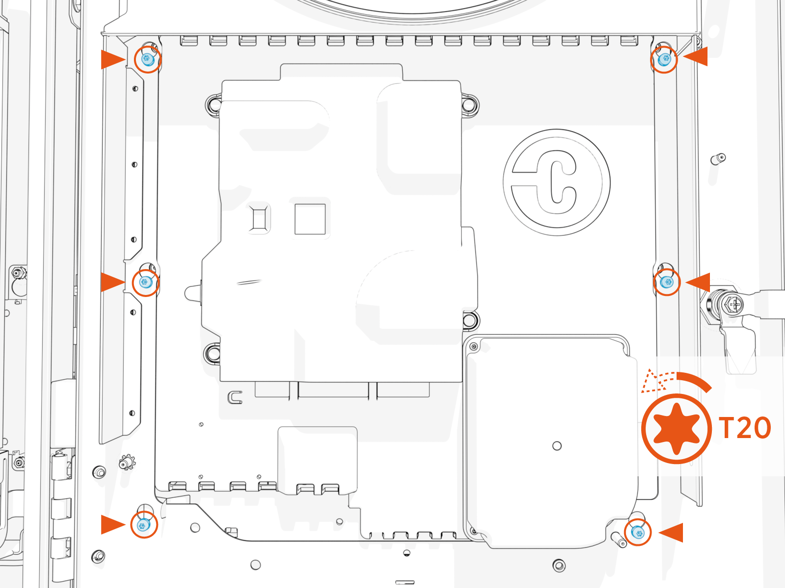 Technical illustration depicts the procedural step.
