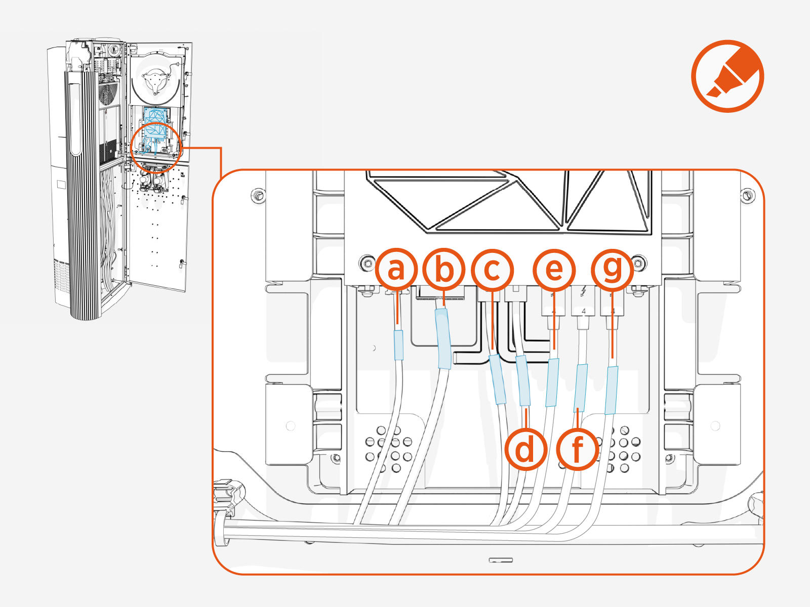 Technical illustration depicts the procedural step.