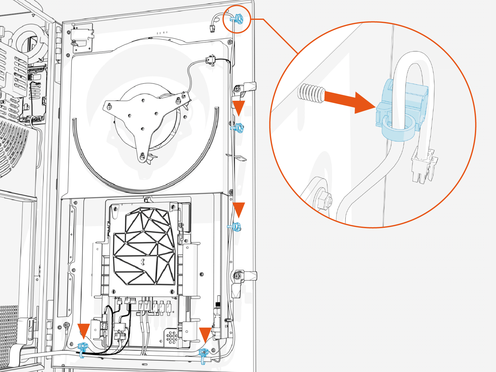 Technical illustration depicts the procedural step.