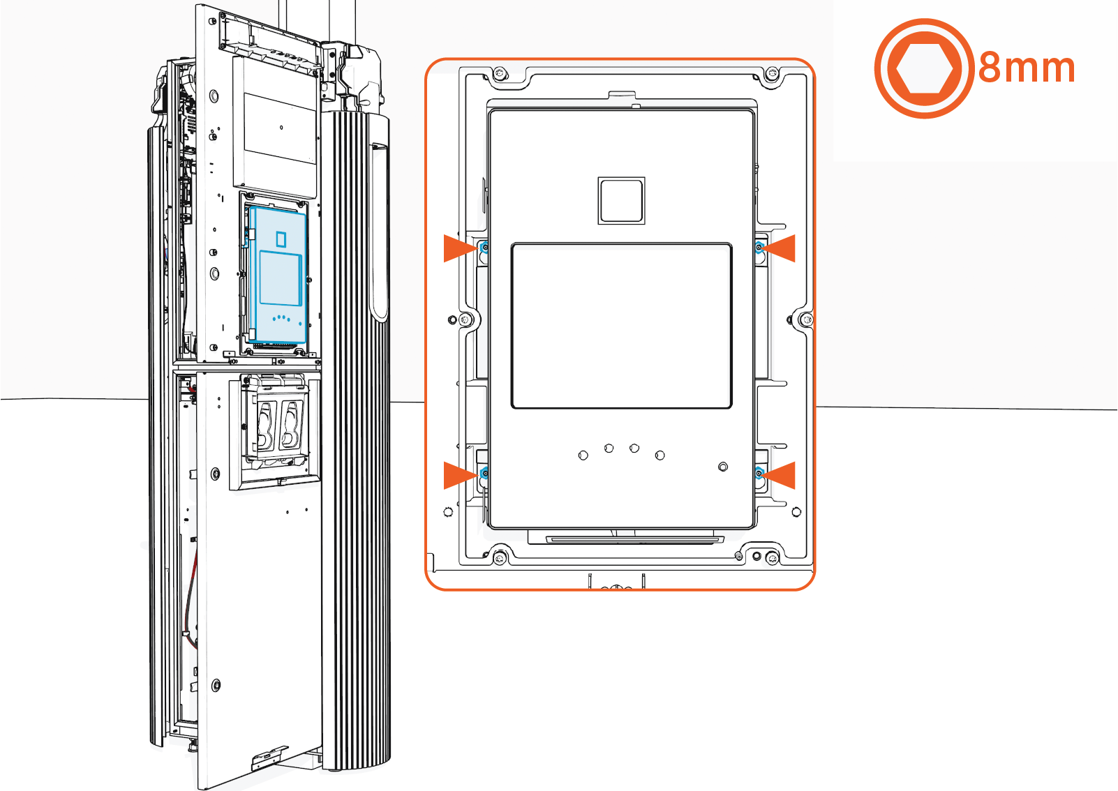 Technical illustration depicts the procedural step.