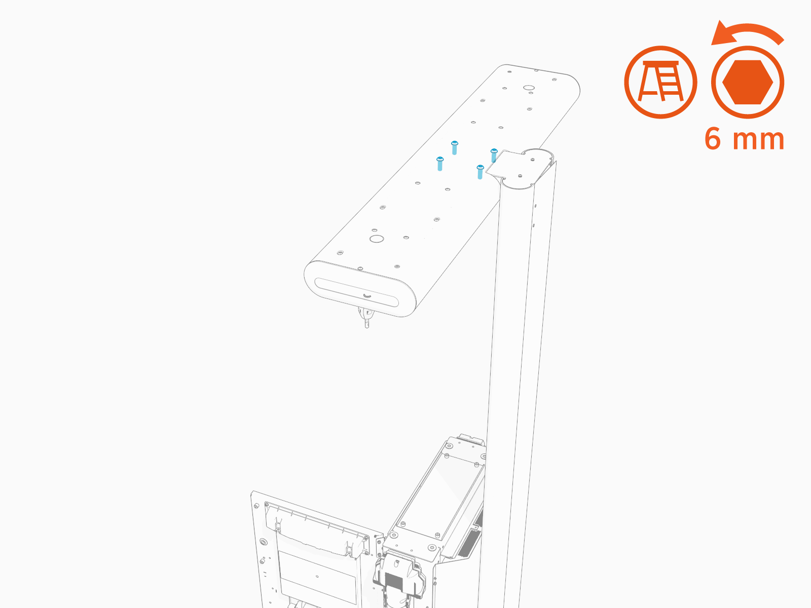 Technical illustration depicts the procedural step.