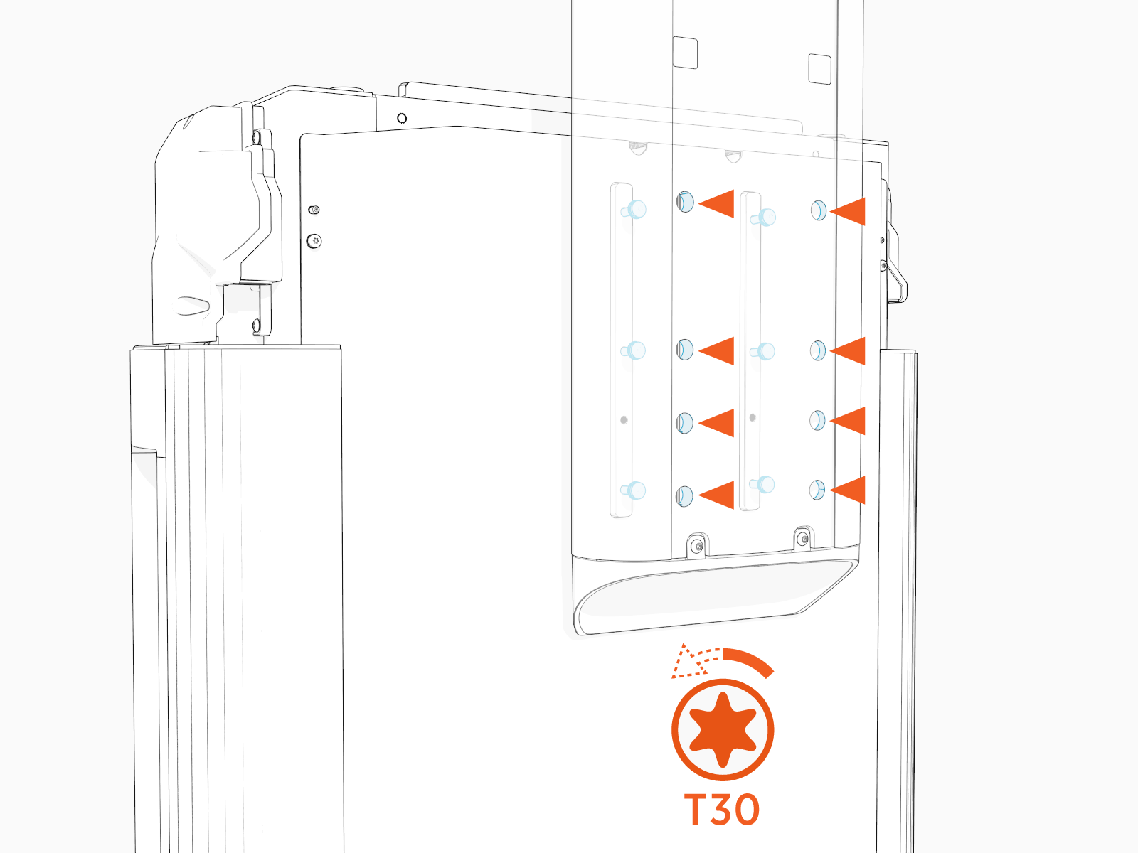 Technical illustration depicts the procedural step.