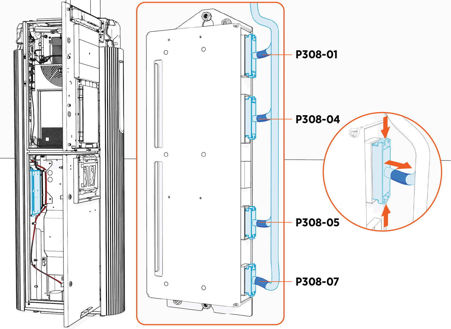 Technical illustration depicts the procedural step.Technical illustration depicts the procedural step.