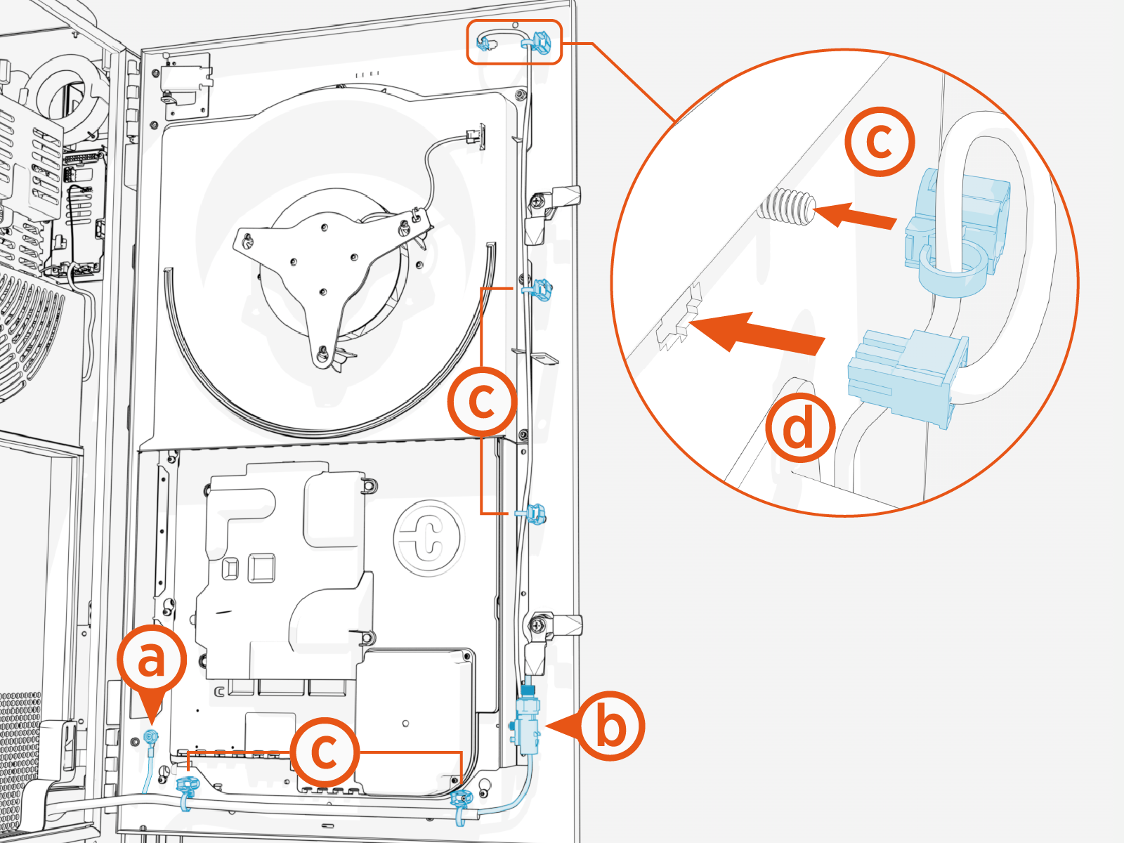 Technical illustration depicts the procedural step.