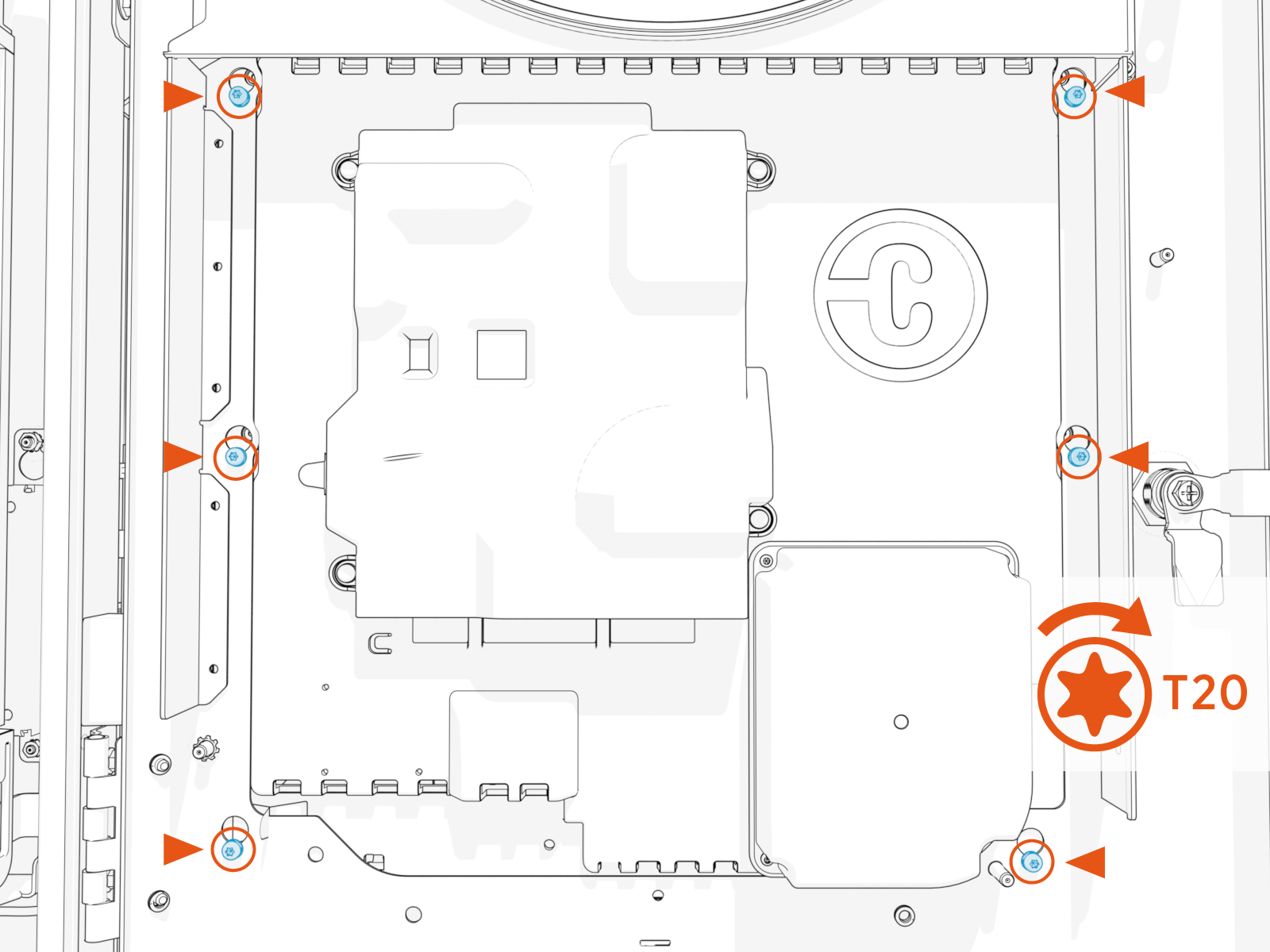 Technical illustration depicts the procedural step.