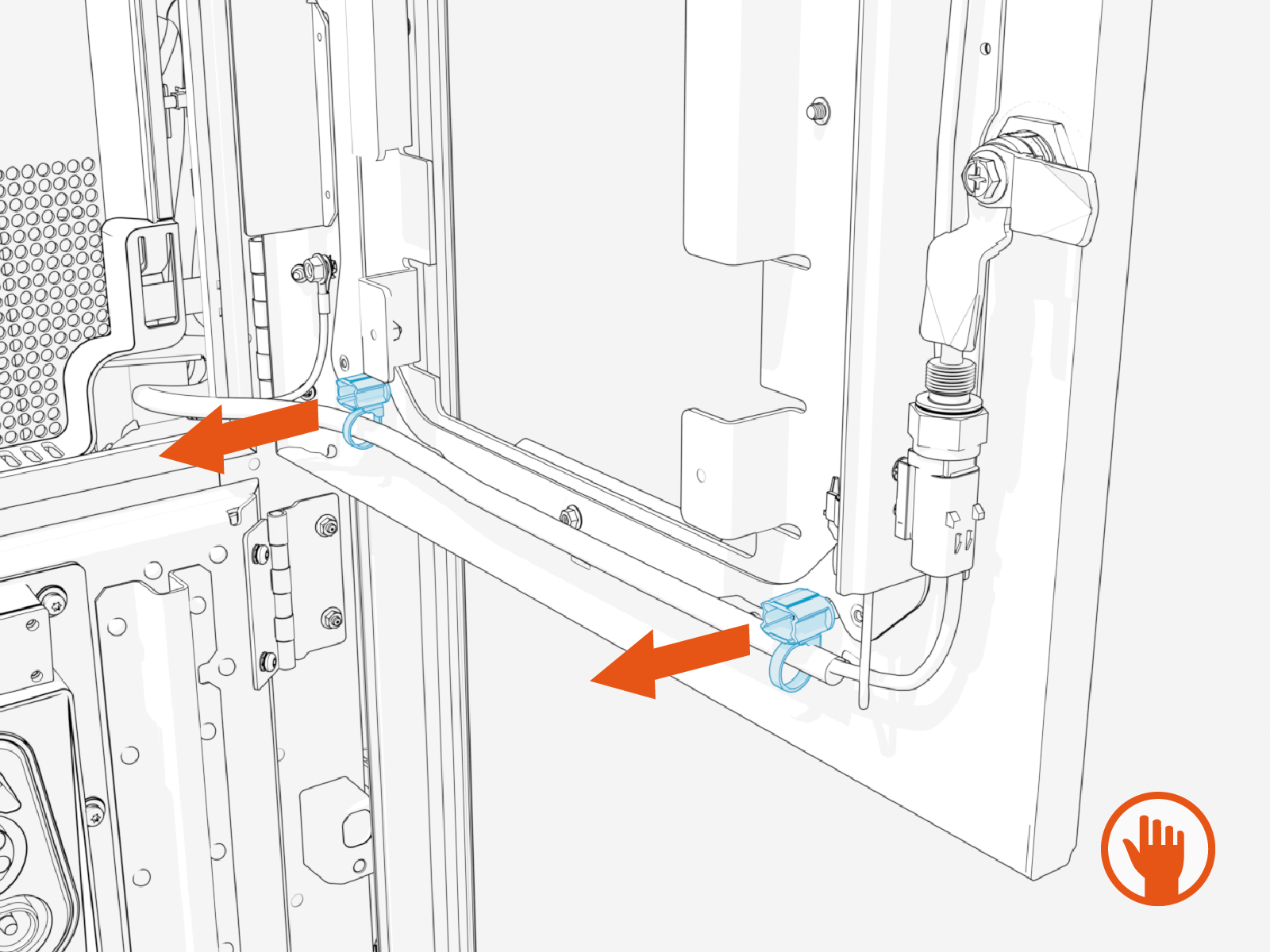 Technical illustration depicts the procedural step.