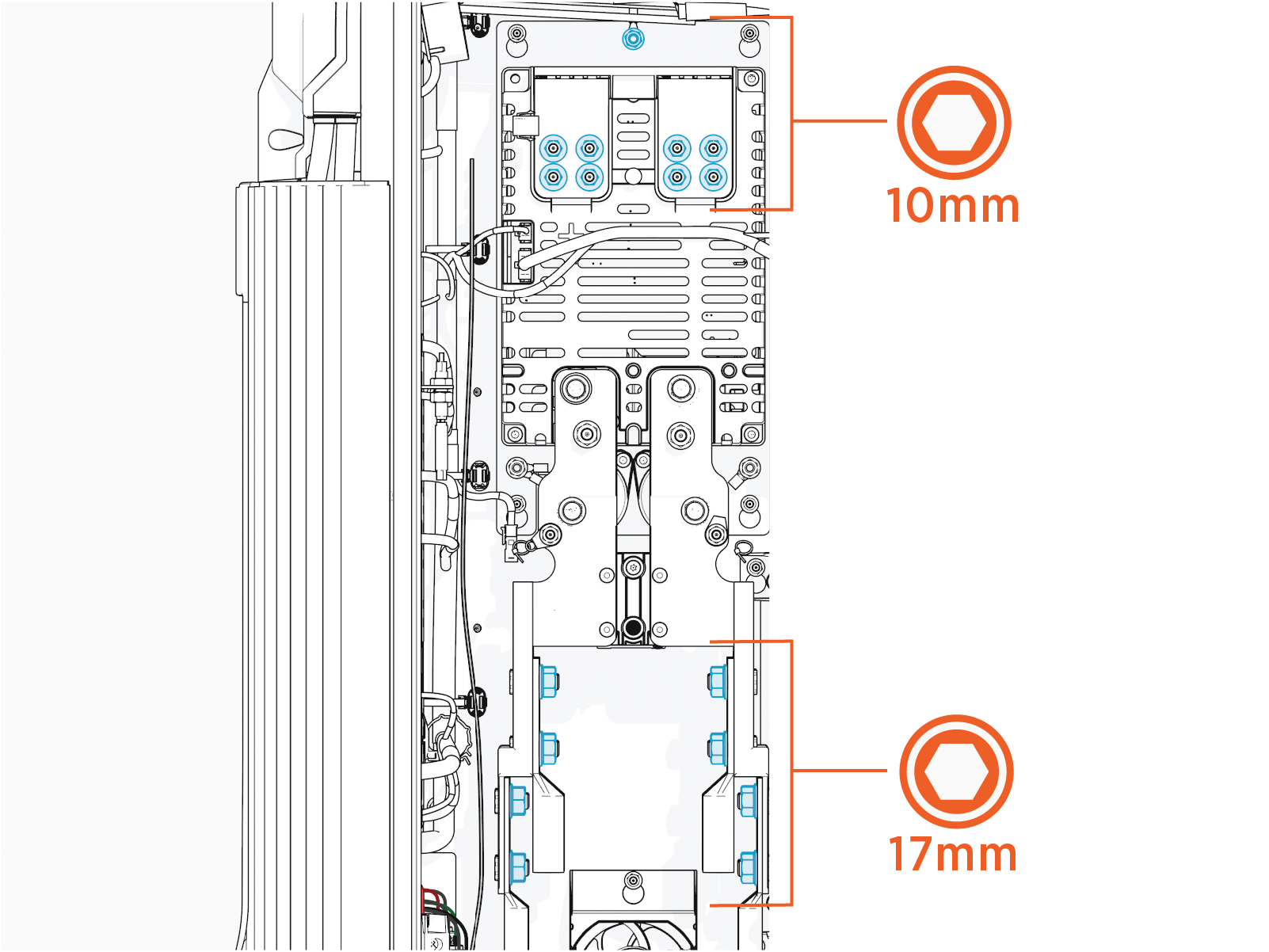 Technical illustration depicts the procedural step.Technical illustration depicts the procedural step.