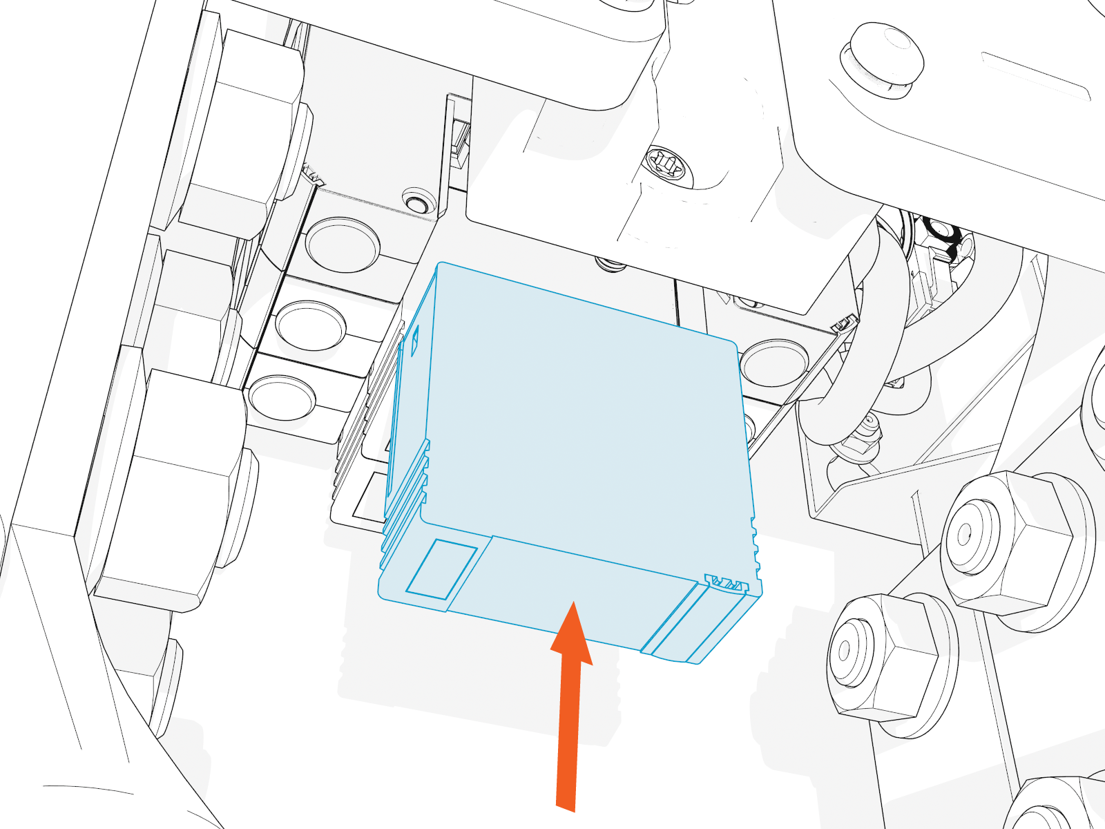 Technical illustration depicts the procedural step.